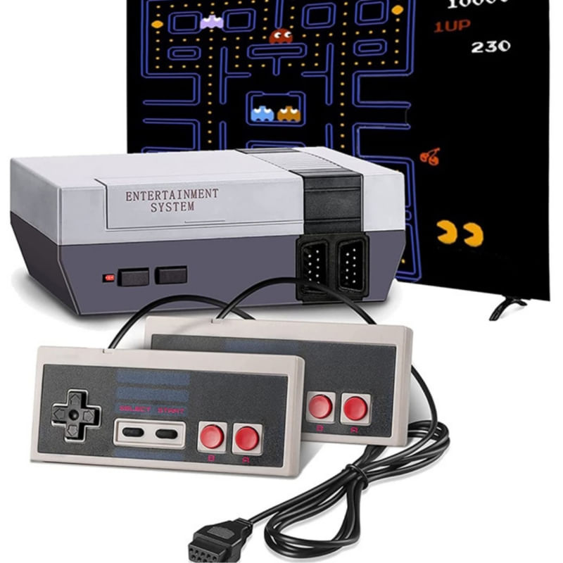 Mini Console De Videogame Retro 620 Games Com 2 Controladores