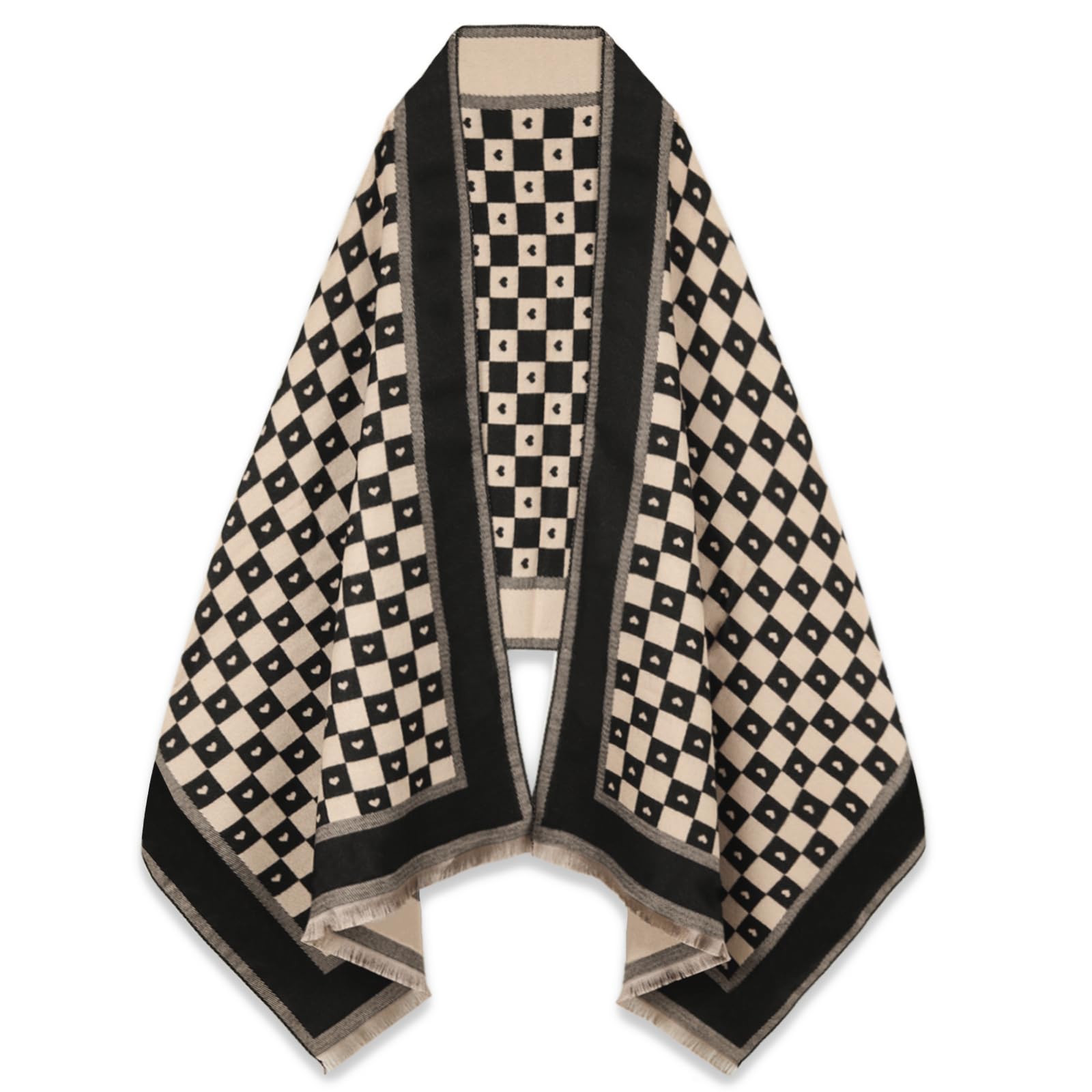 Lenço Extree Pashmina Silky Shawl Wrap Para Mulheres 74,4 X 24,4 Cm