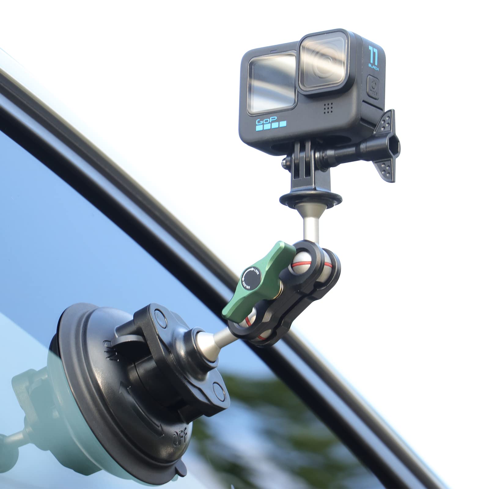 Suporte Para Celular Com Ventosa De Carro Para Montagem Em Câmera Seasky S1