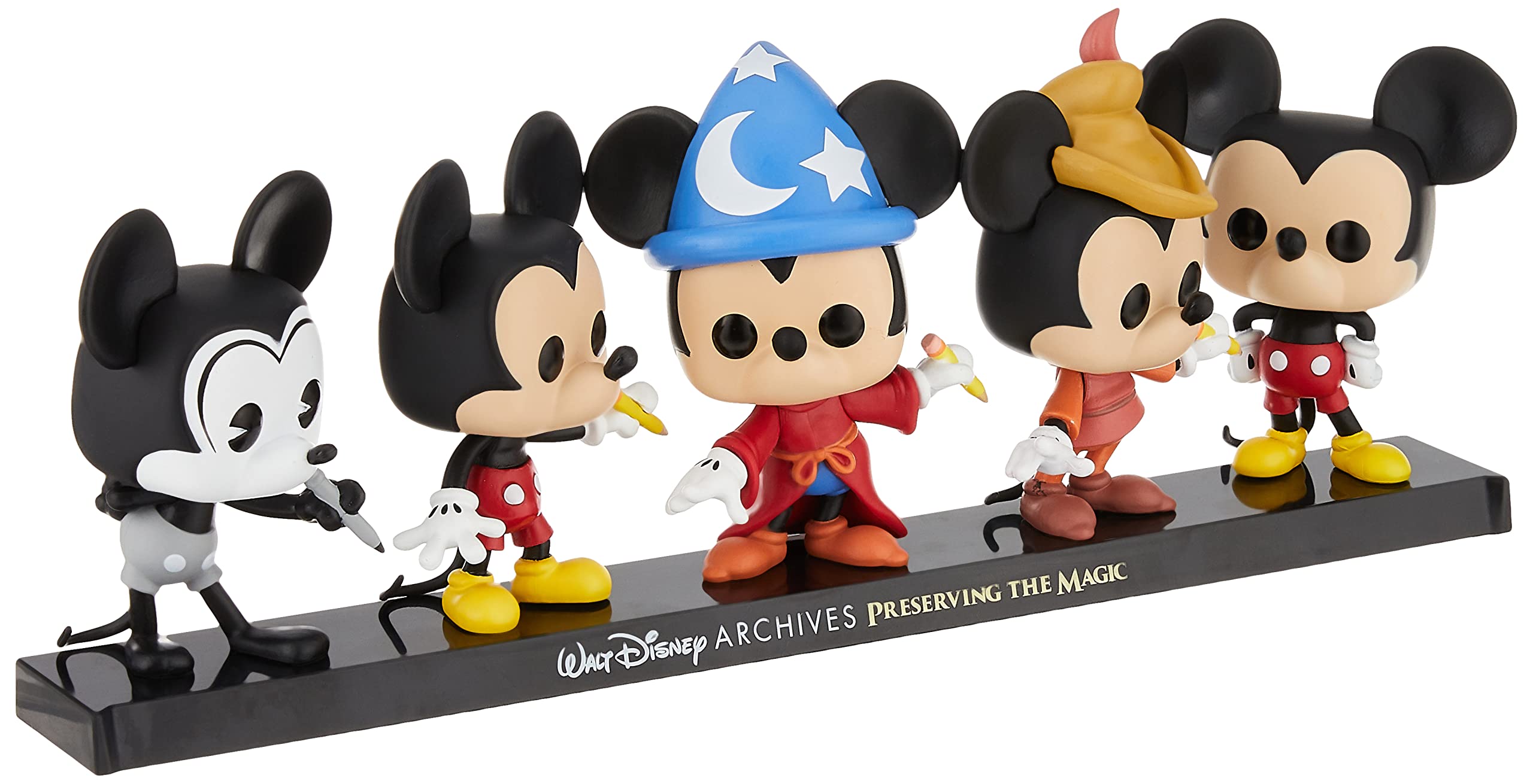 Boneco De Ação Funko Pop Disney Archives Mickey Mouse, Pacote Com 5