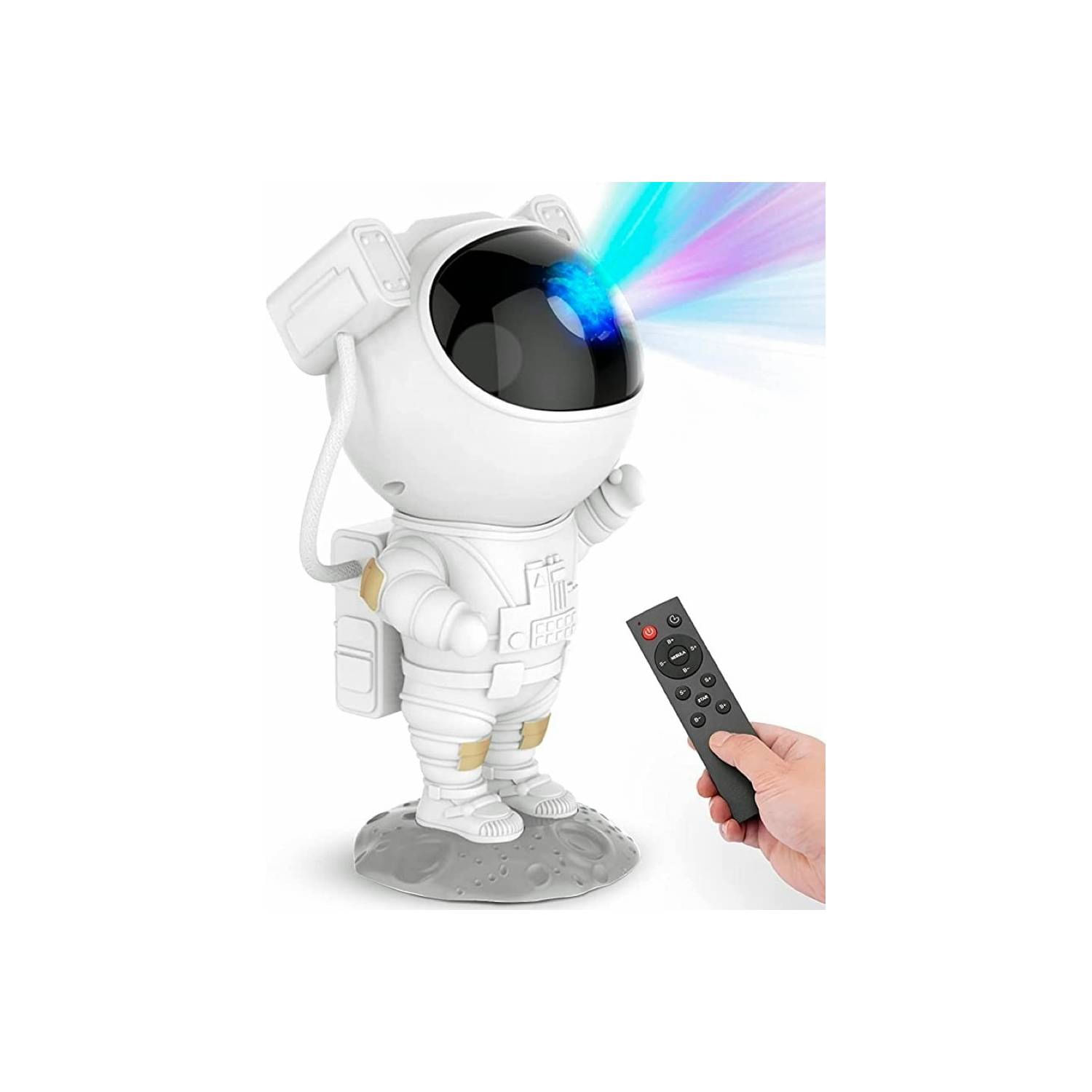 Lâmpada Noturna Astronaut Galaxy Star Projector Com Controle Remoto