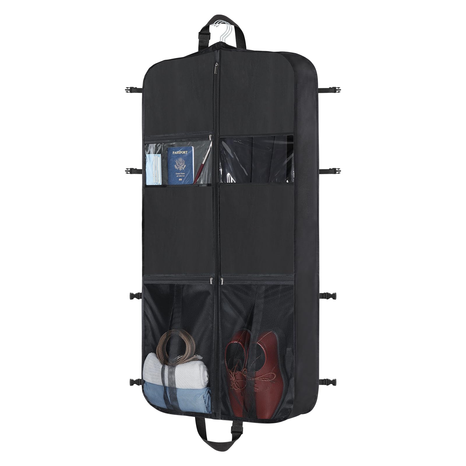 Bolsa De Vestuário Zilink 122 Cm Em Tecido Oxford Com Fivelas E Alça