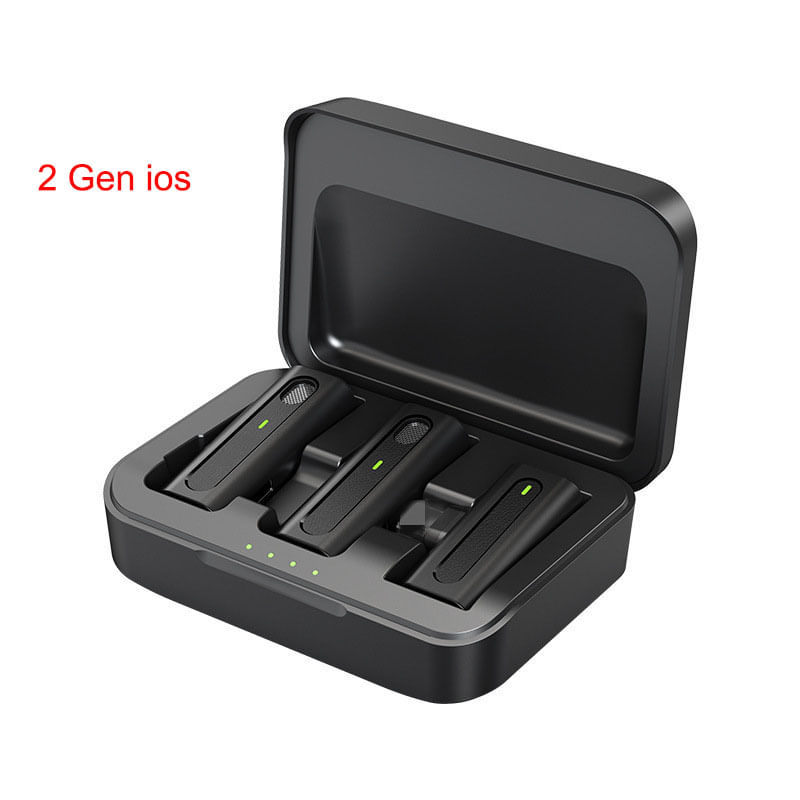 Microfone Portátil De Lapela Sem Fio Para Iphone E Android