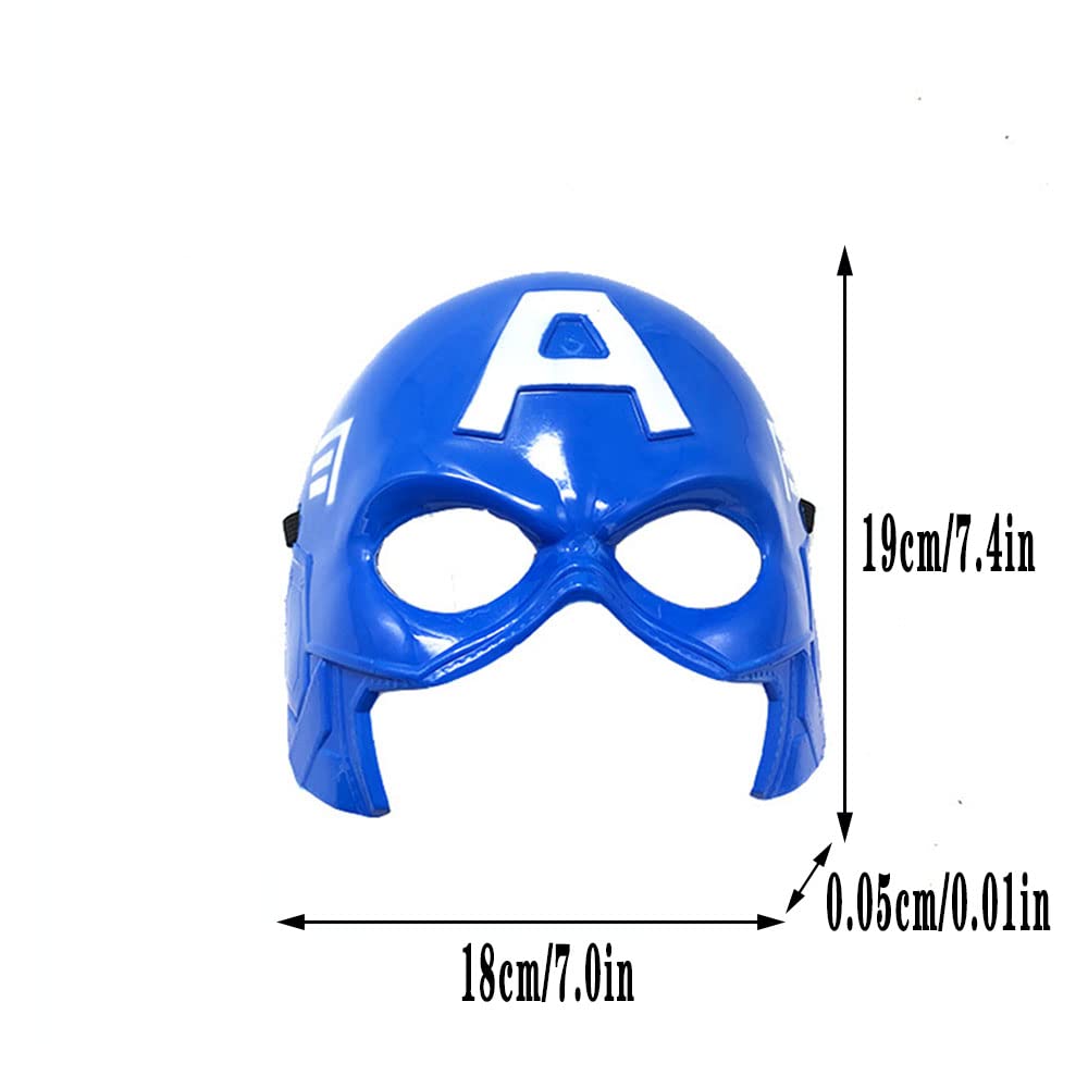 Máscara De Super-herói Para Fantasia De Halloween Para Adultos, Azul