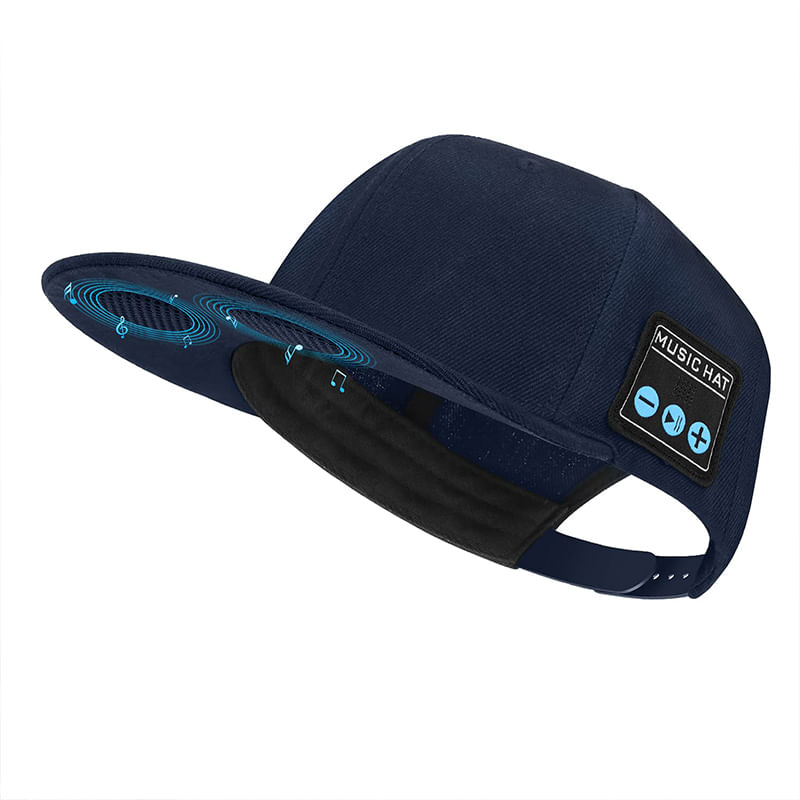 Bluetooth Hat Sport Hat Wireless Music Chapéu-azul