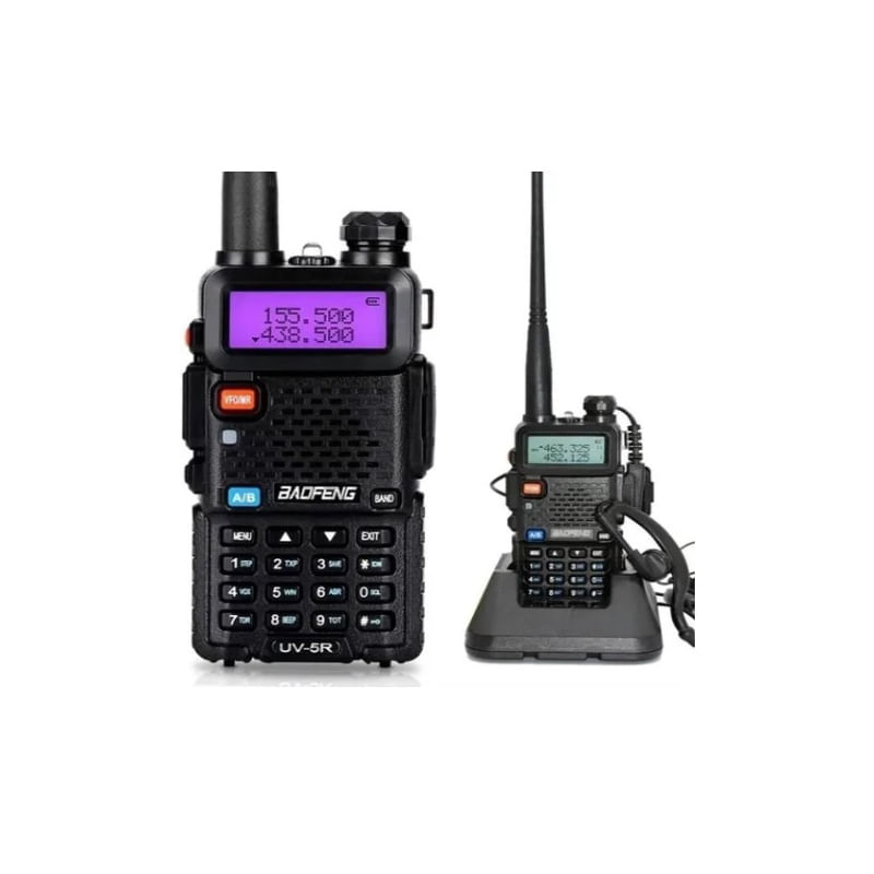 Transmissor De Rádio Walkie Talkie Baofeng Uv-5r 520mhz 3800mah