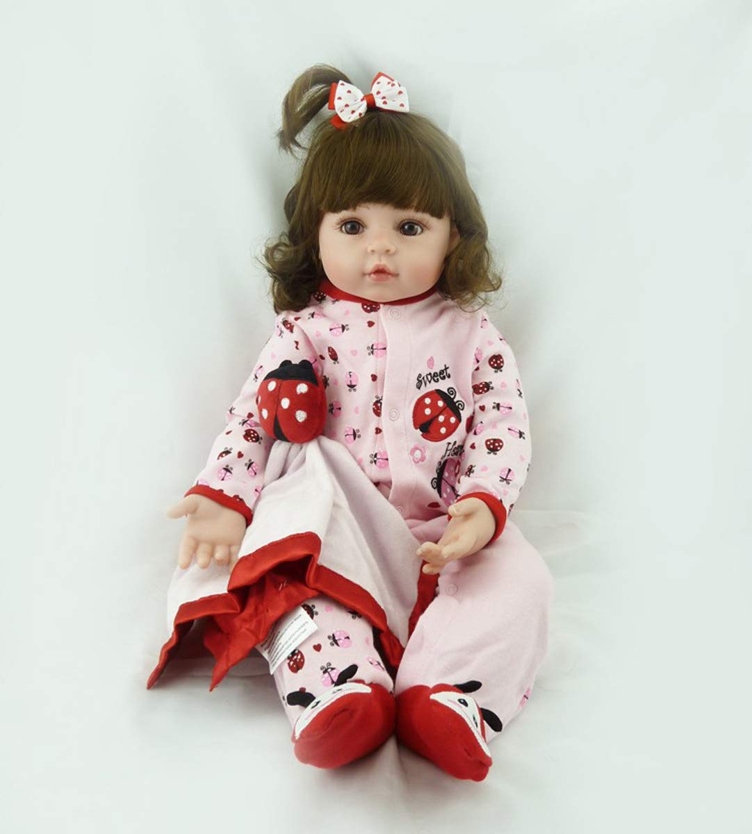 Boneca Terabithia Ladybird Princess 48 Cm Com Vinil De Silicone