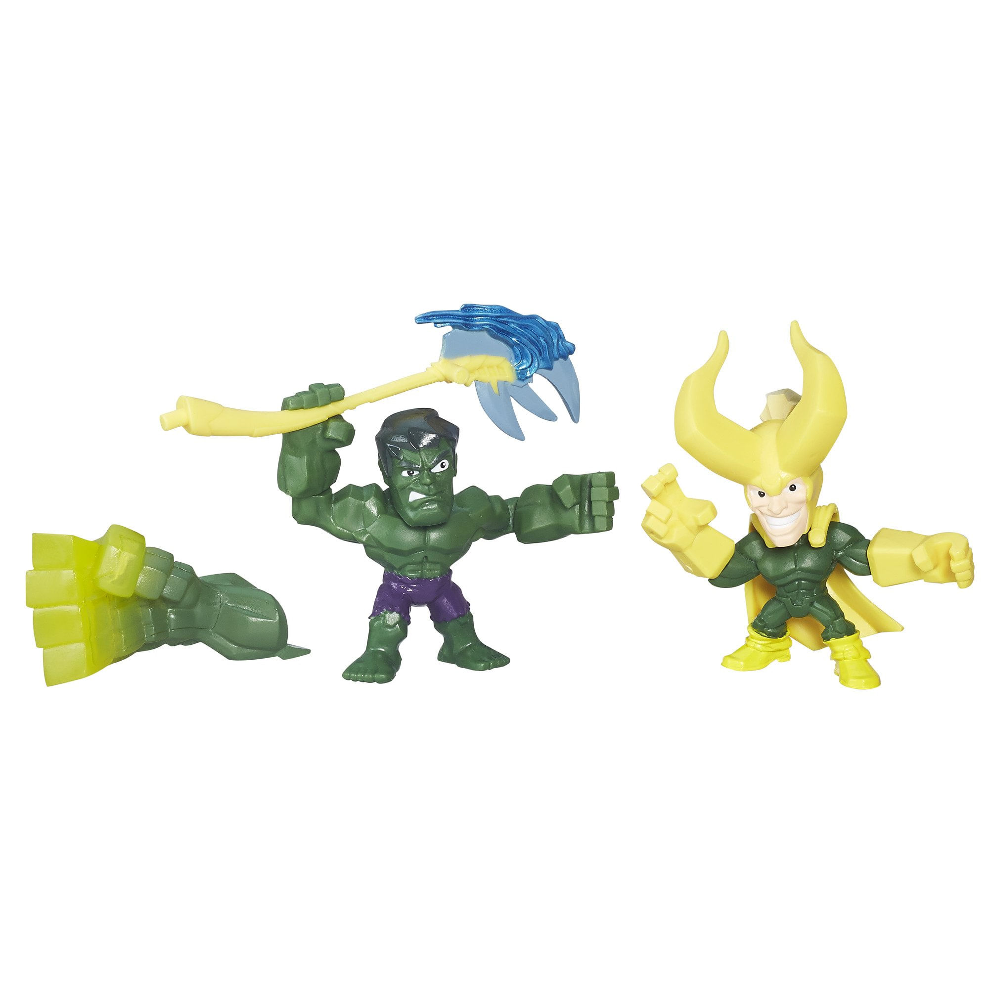 Figuras De Ação Marvel Super Hero Mashers Micro Hulk Vs Loki