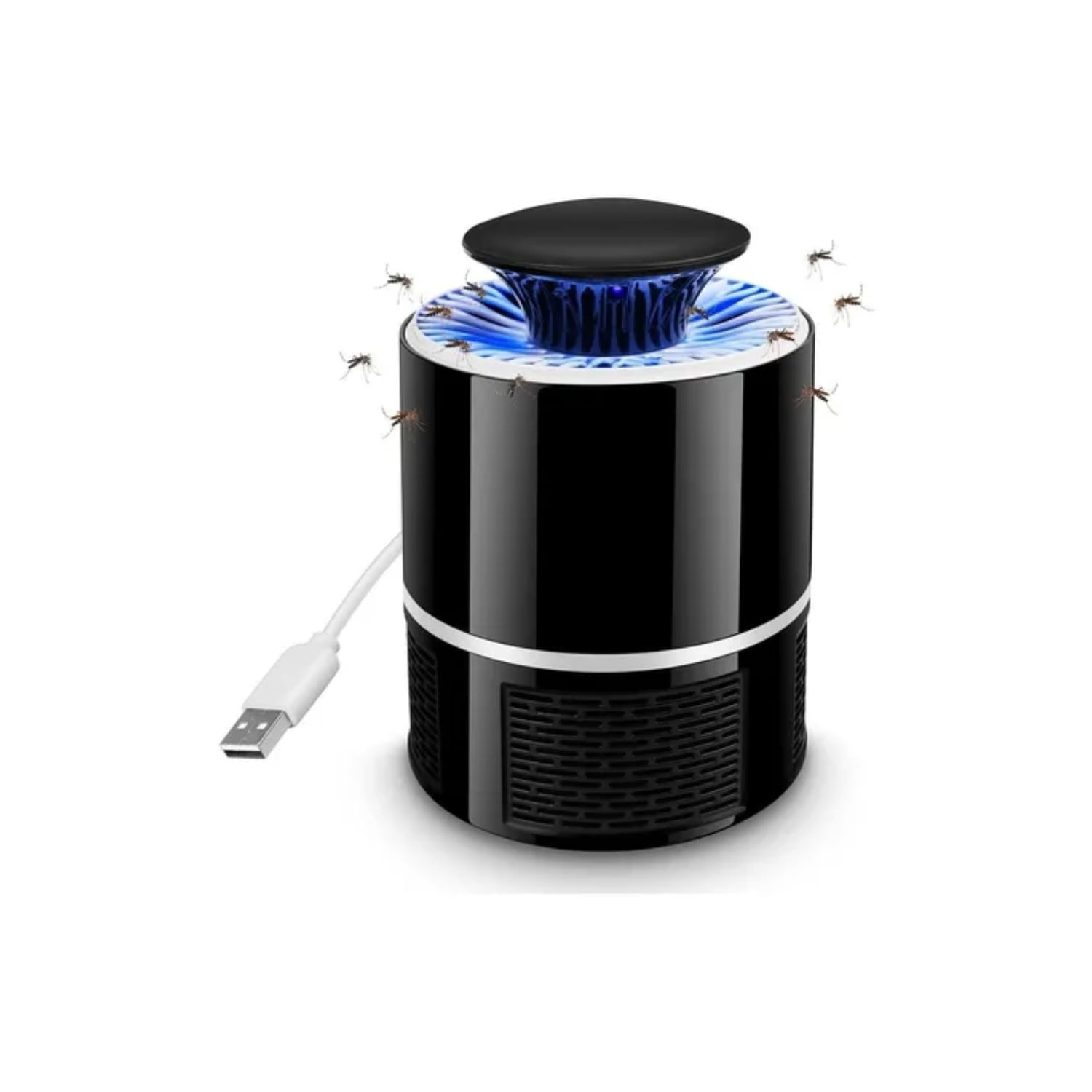 Lâmpada Repelente Usb Para Matar Mosquitos, Luz Uv Com Ventilador De Sucção