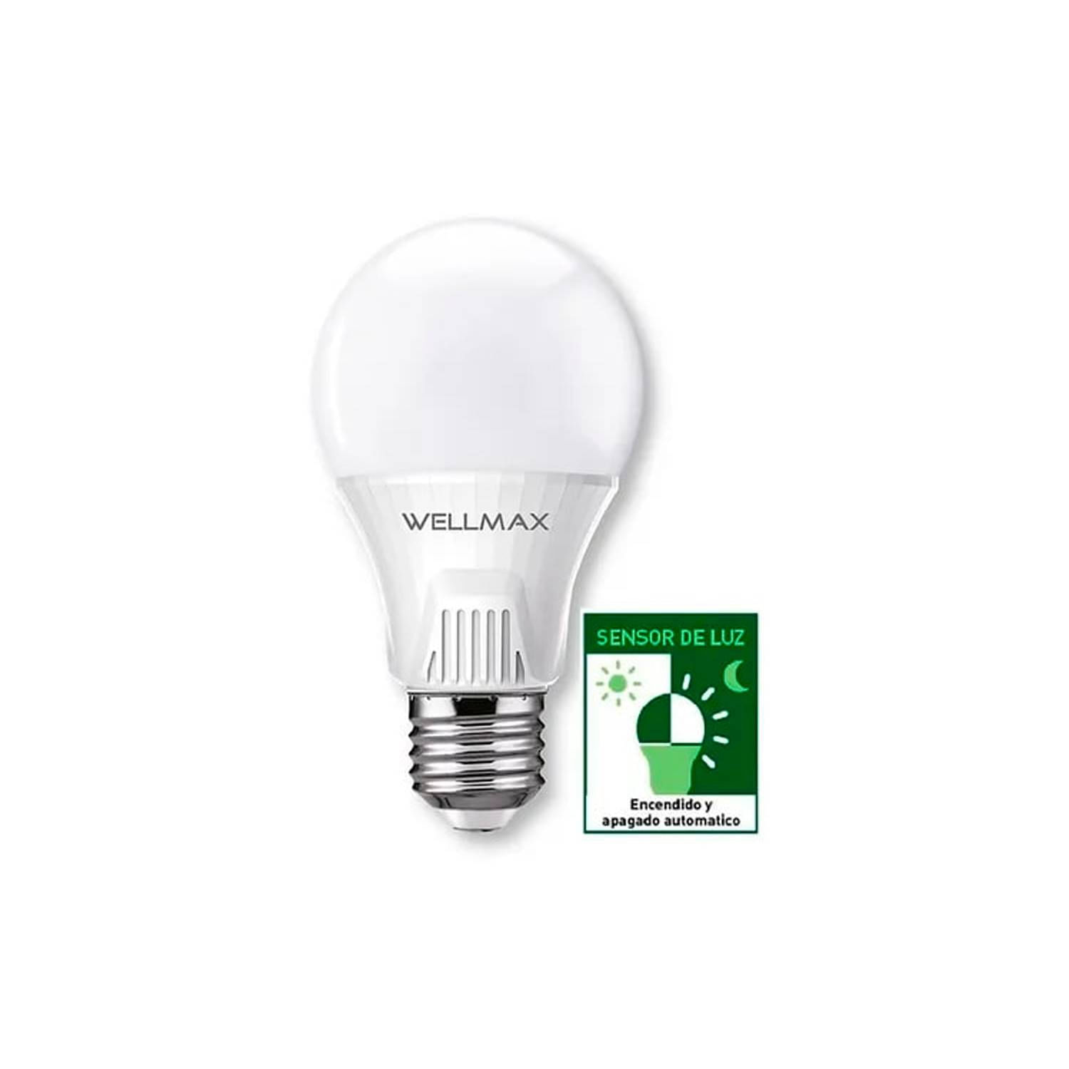 Lâmpada Wellmax Twilight 9w Cold Light Com Sensor De Luz