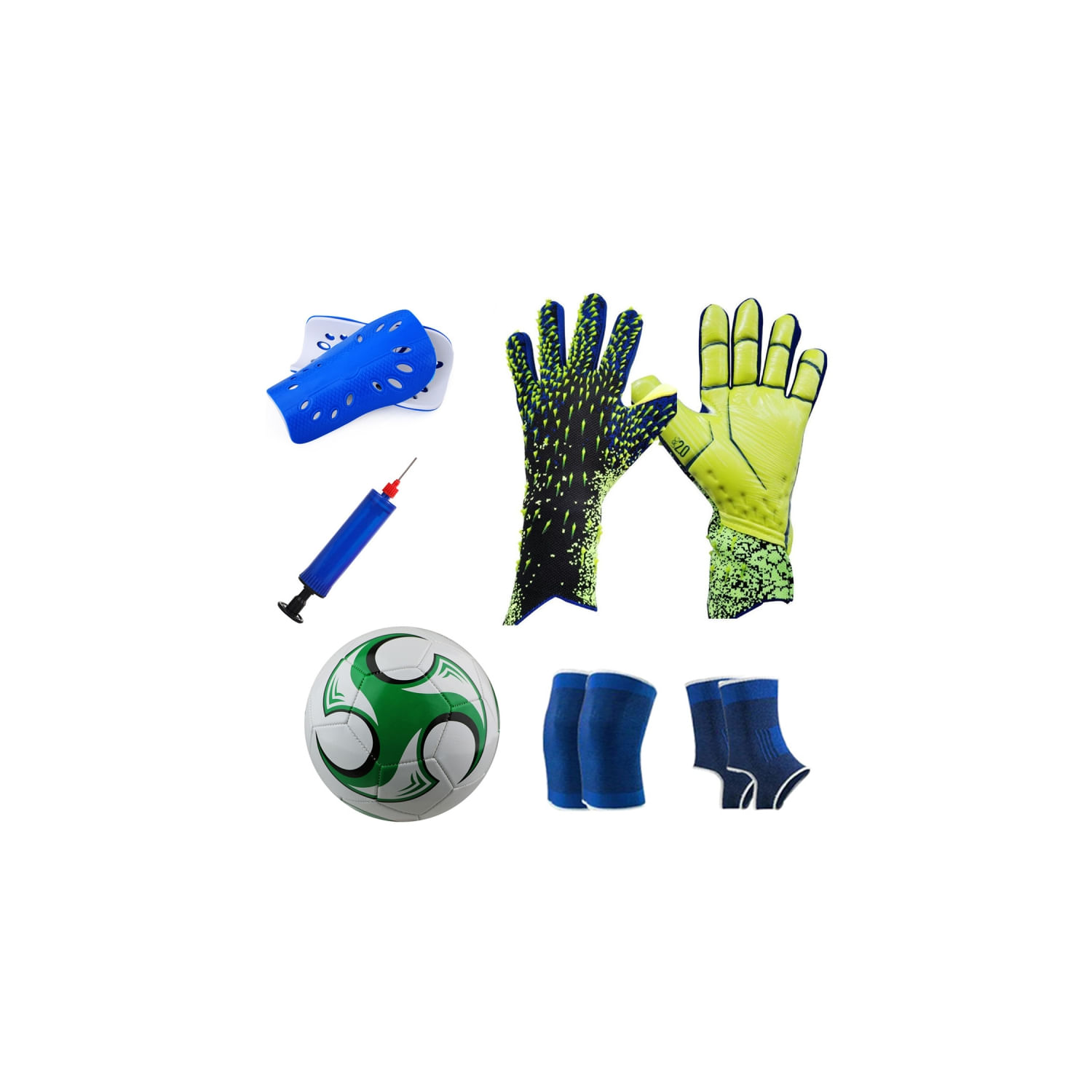 Luvas De Goleiro + Kit De Treinamento E Futebol - Tamanho 6