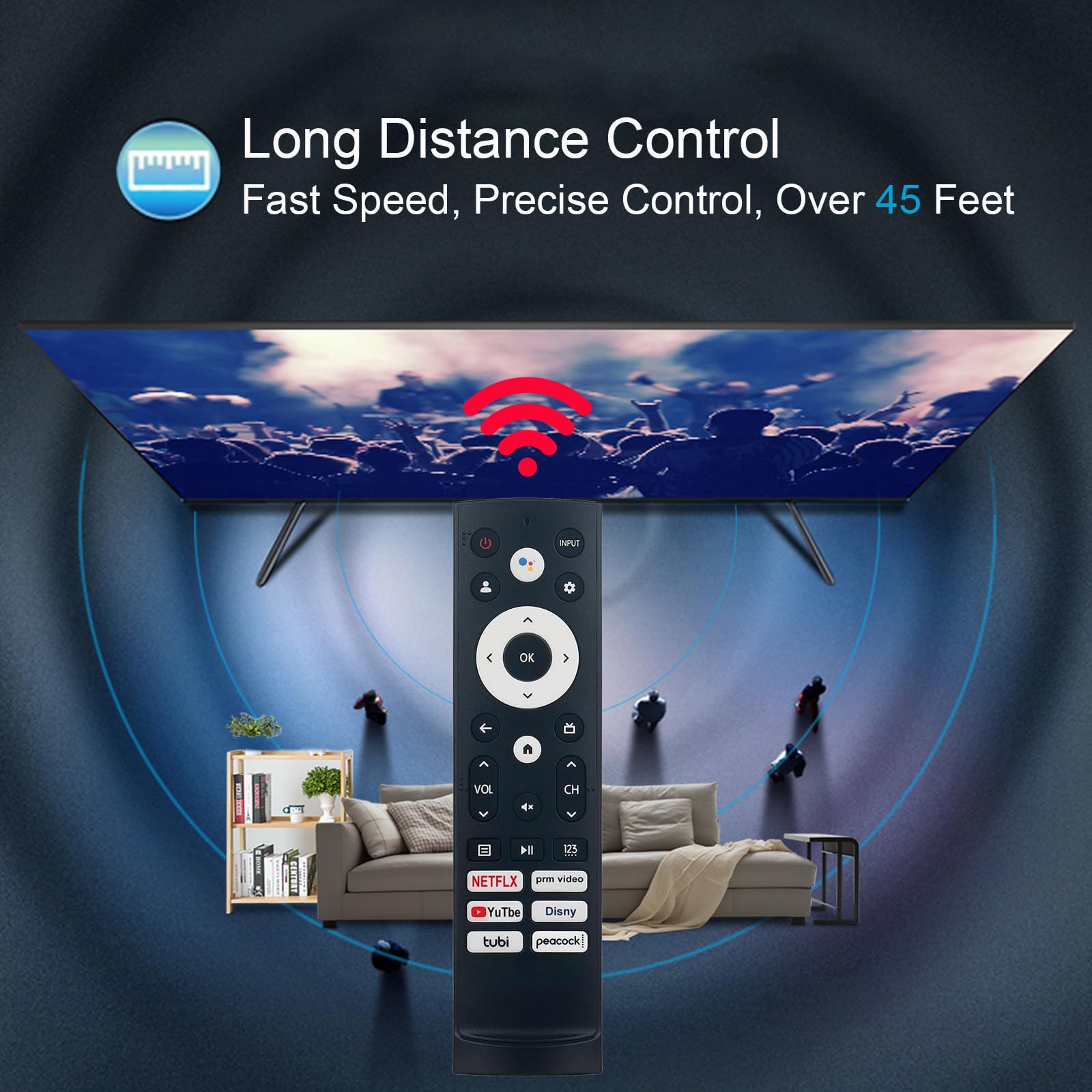 Controlo Remoto De Substituição Anloti Para Hisense Smart Tv