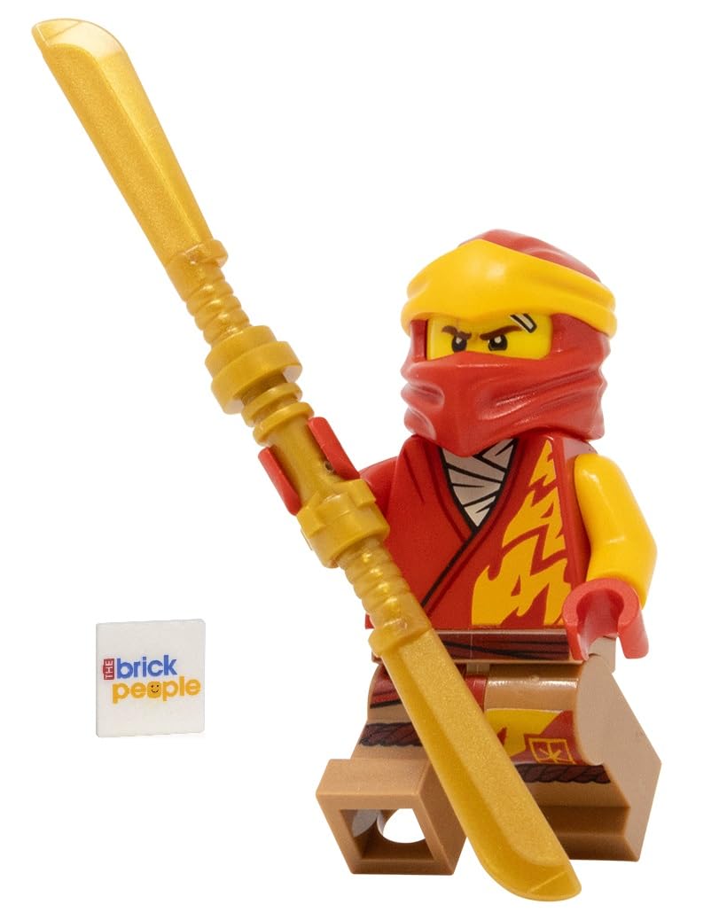 Minifigura Lego Ninajgo Core Kai Com Espada Dourada De Lâmina Dupla