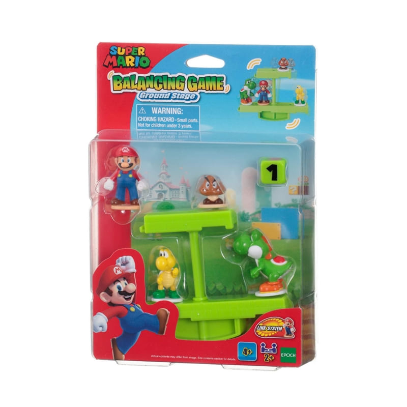 Jogo De Equilíbrio Super Mario Ground Stage Com 4 Personagens
