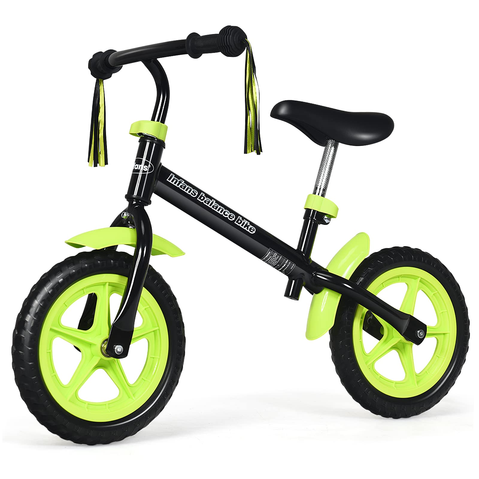 Balance Bike Infans Toddler Ride On Bicycle 1-3 Anos Verde