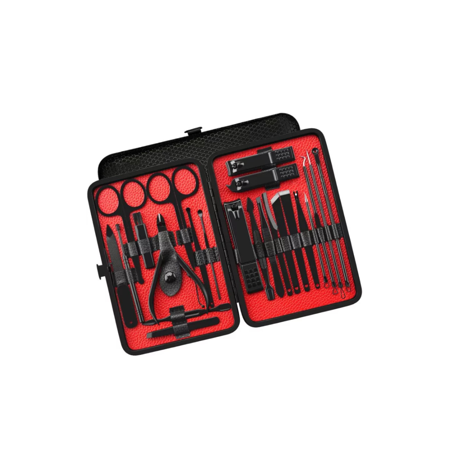 Conjunto De Manicure E Pedicure 23 Peças Em Aço Inoxidável