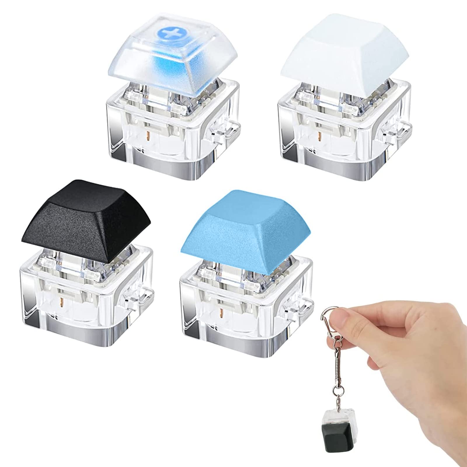 Chaveiro De Teclado Fidget Toy Zerrioy Com Interruptor Mecânico