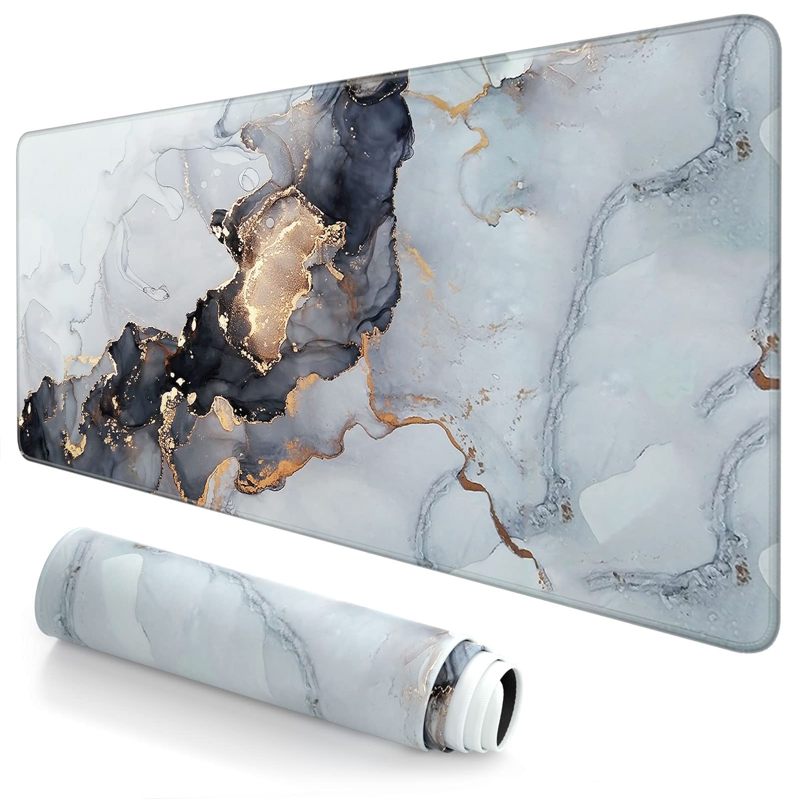 Mouse Pad Atufsuat Extended Large Xxl Gaming Desk Pad Cinza