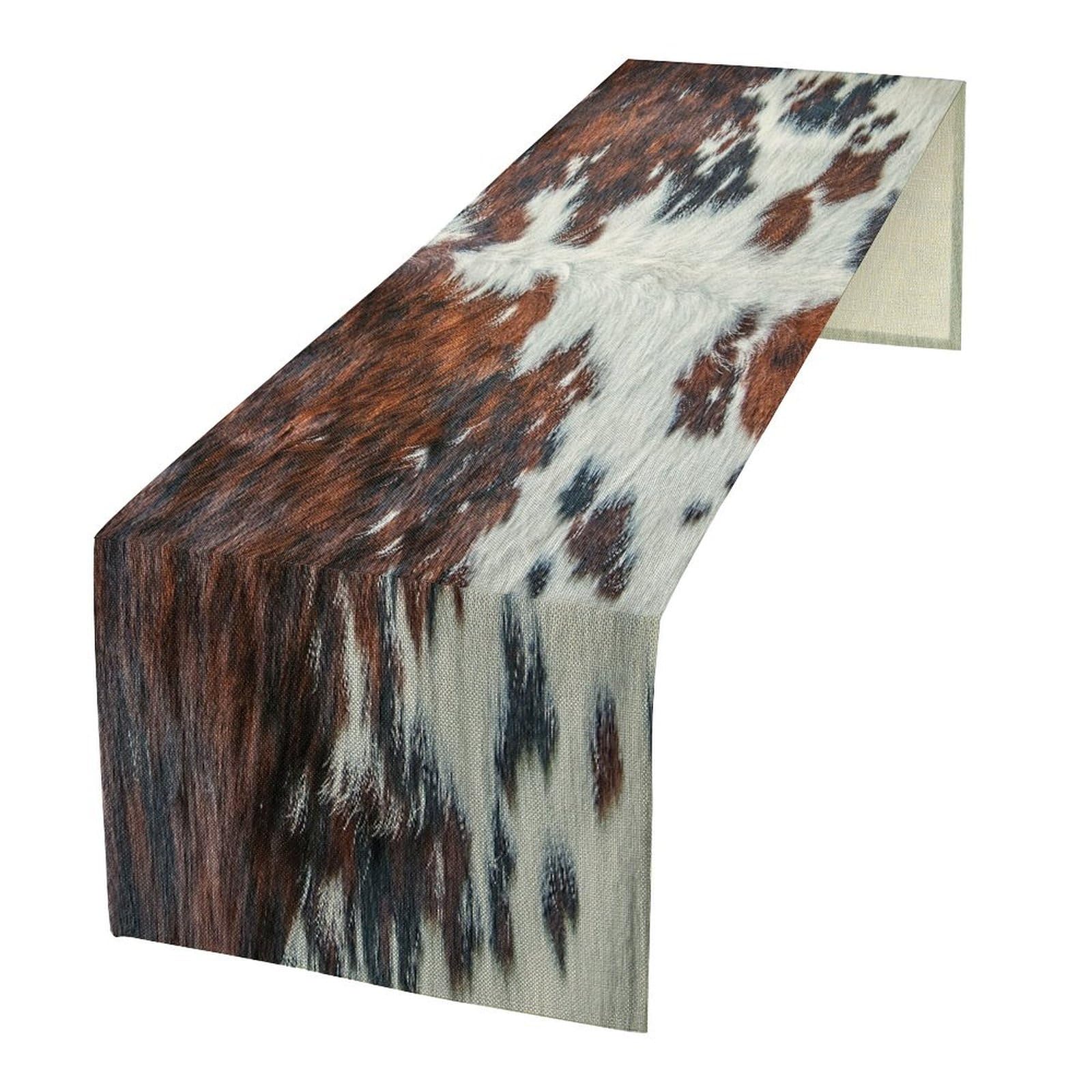 Estampa De Pele De Vaca Table Runner Shelifestyle Rústica 13x120cm