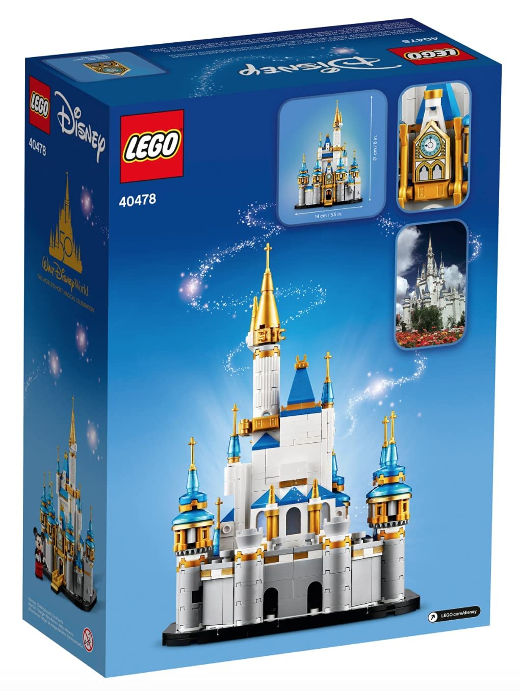 Brinquedo Lego Disney Mini Castle 40478 50th Year Com Mickey Mouse
