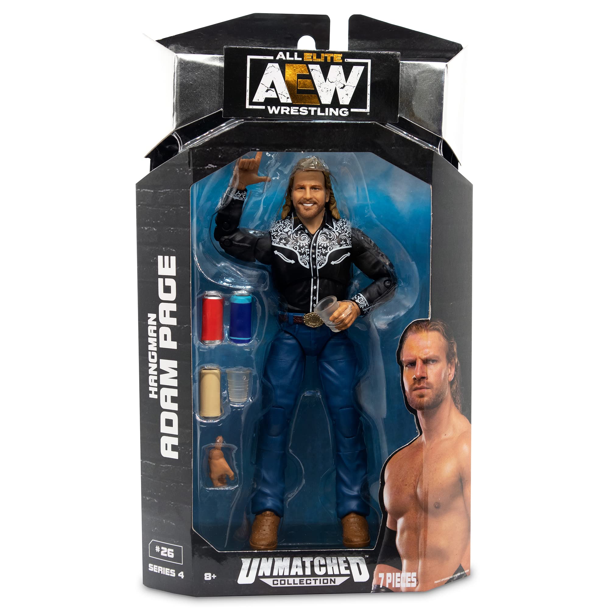 Boneco De Ação Ringside Aew Unmatched Series 4 Adam Page