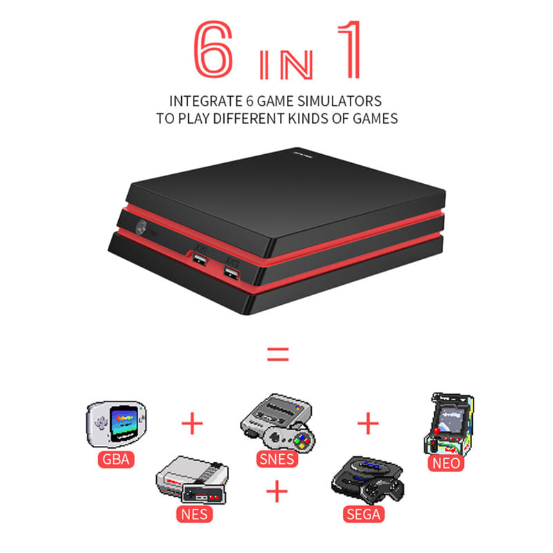 Salida Hdmi 4k Retro 600 Classic 64 Bit Family Jogos De Vídeo