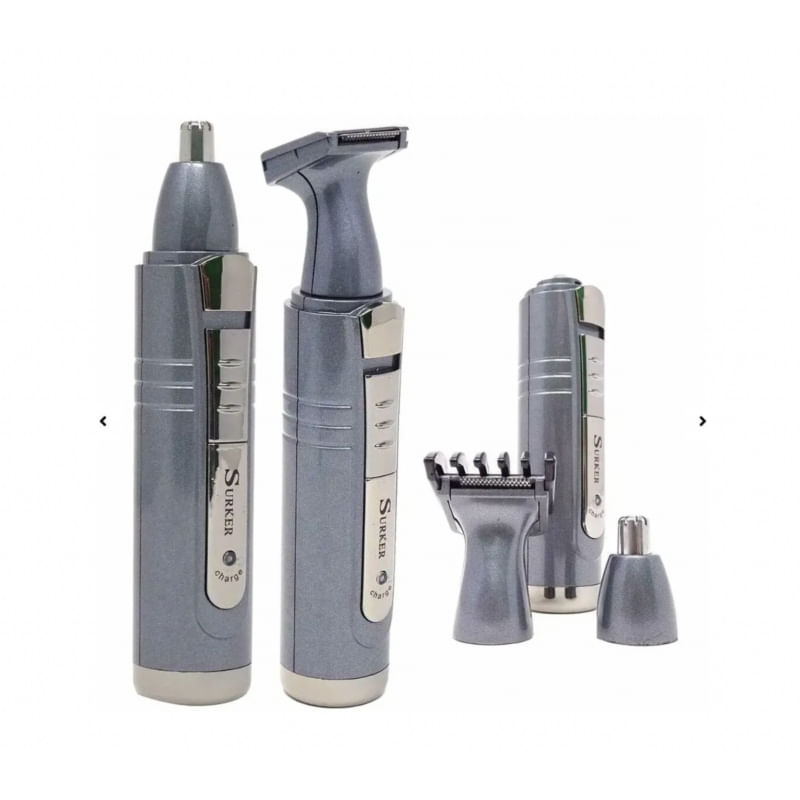 Aparador Elétrico De Nariz E Cabelo 2 Em 1 Recarregável