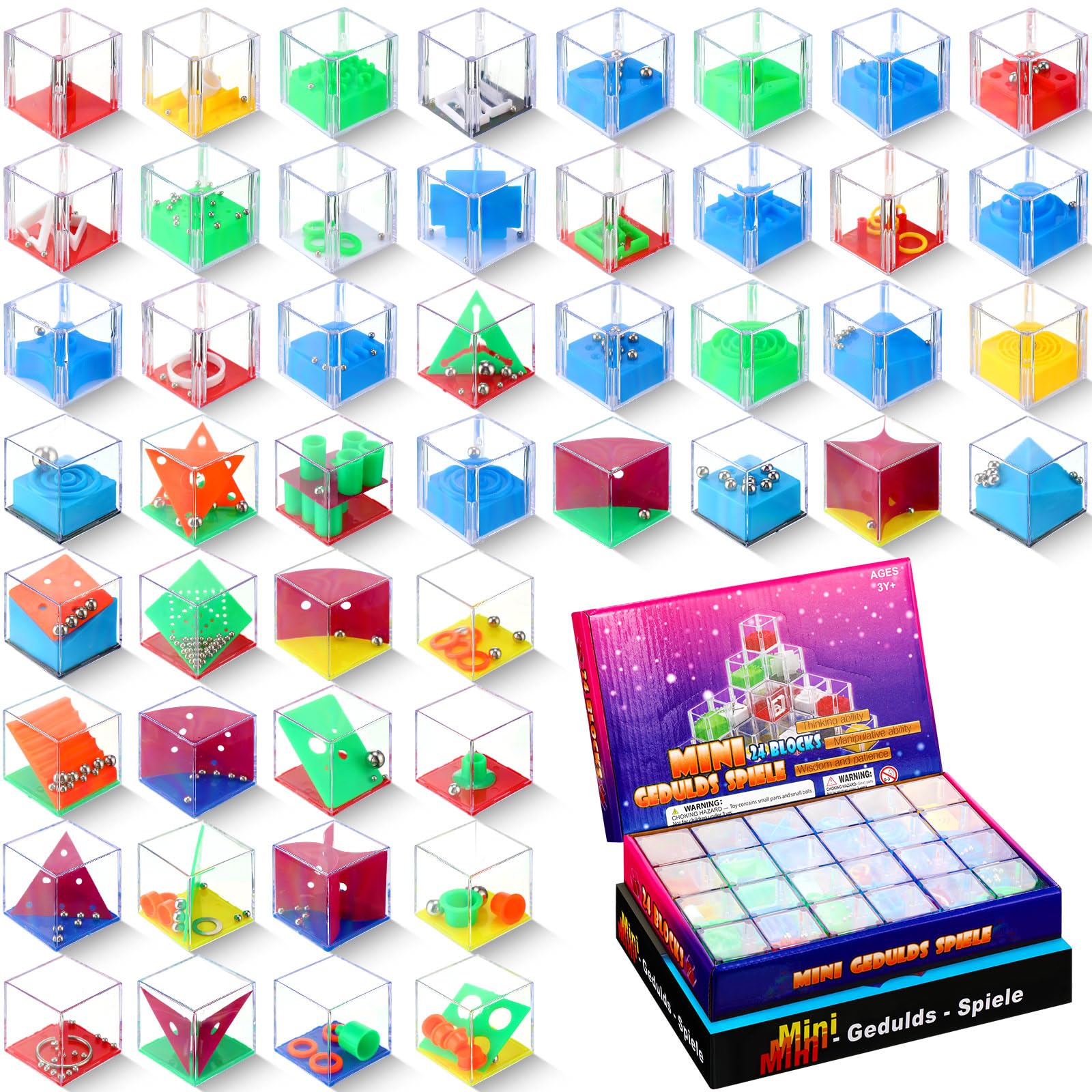Teaser Puzzle Sotiff 48 Peças Mini Puzzle 3d Cube Balance Box