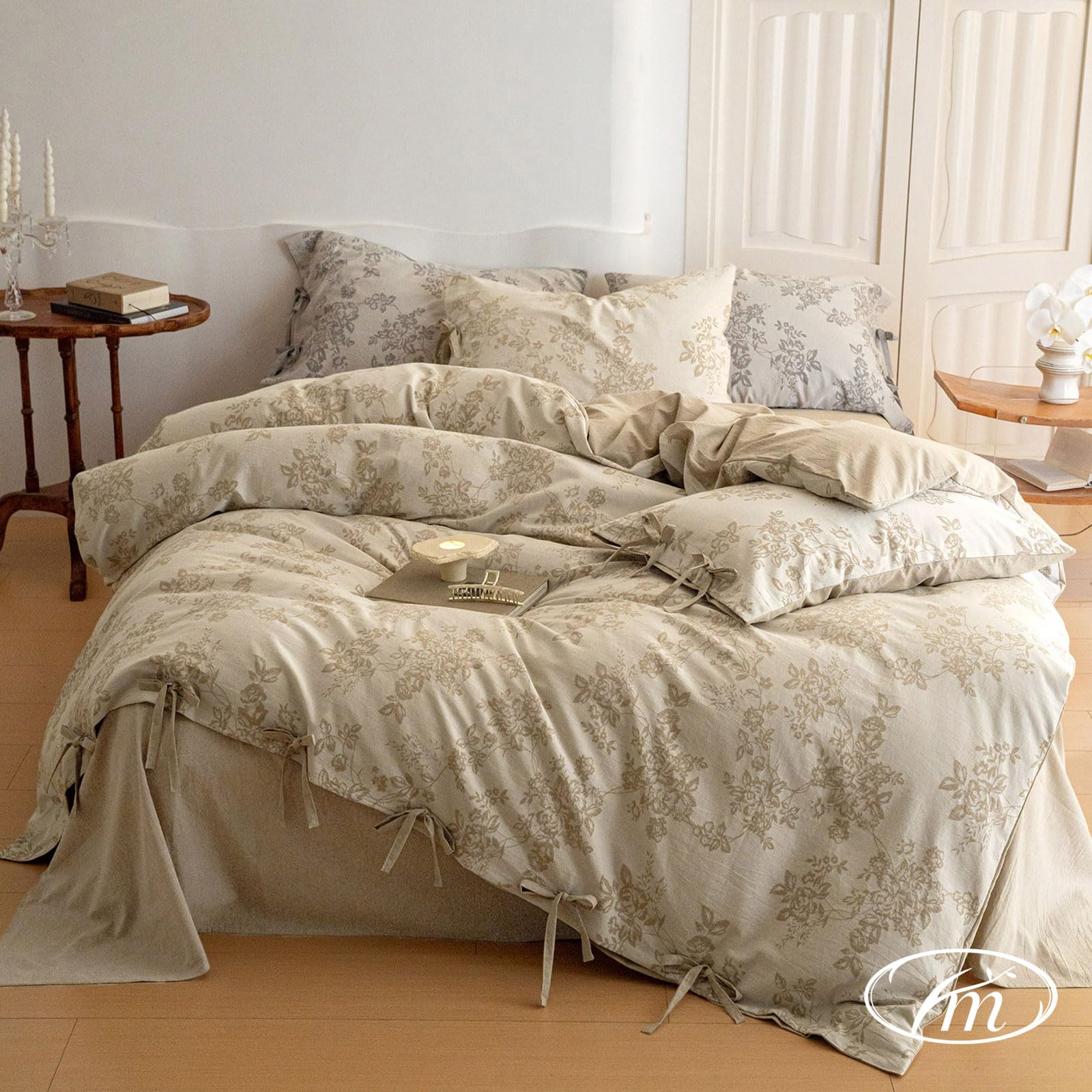 Conjunto De Capa De Edredon Vm Vougemarket Garden Floral Queen Size