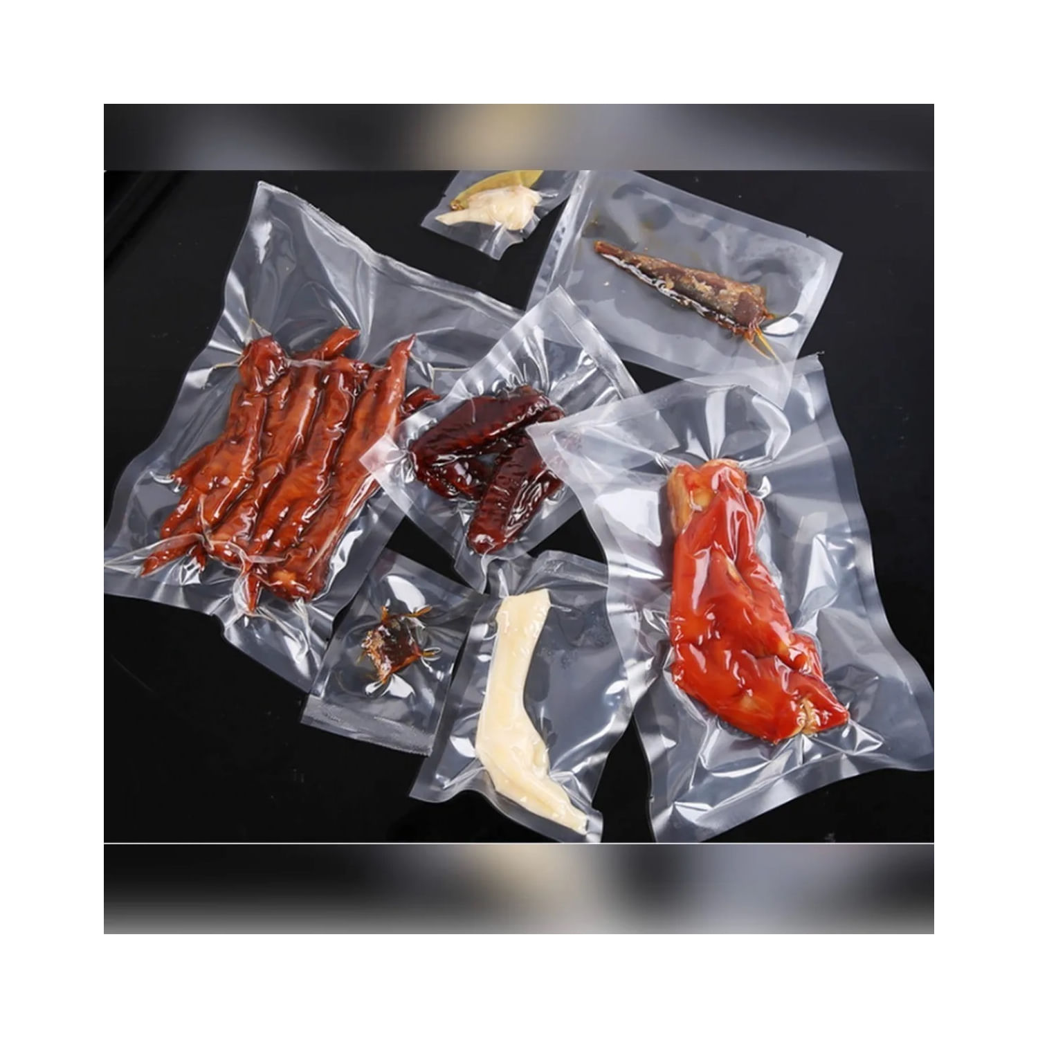 Sacos De Vedação A Vácuo 25x17cm Pacote De 100