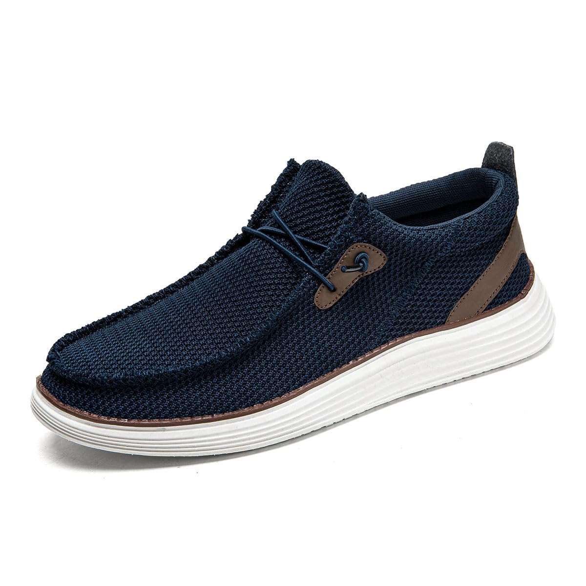 Sapatos Dlwkipv, Mocassins Masculinos, Tênis Sem Cadarço, Azul Escuro