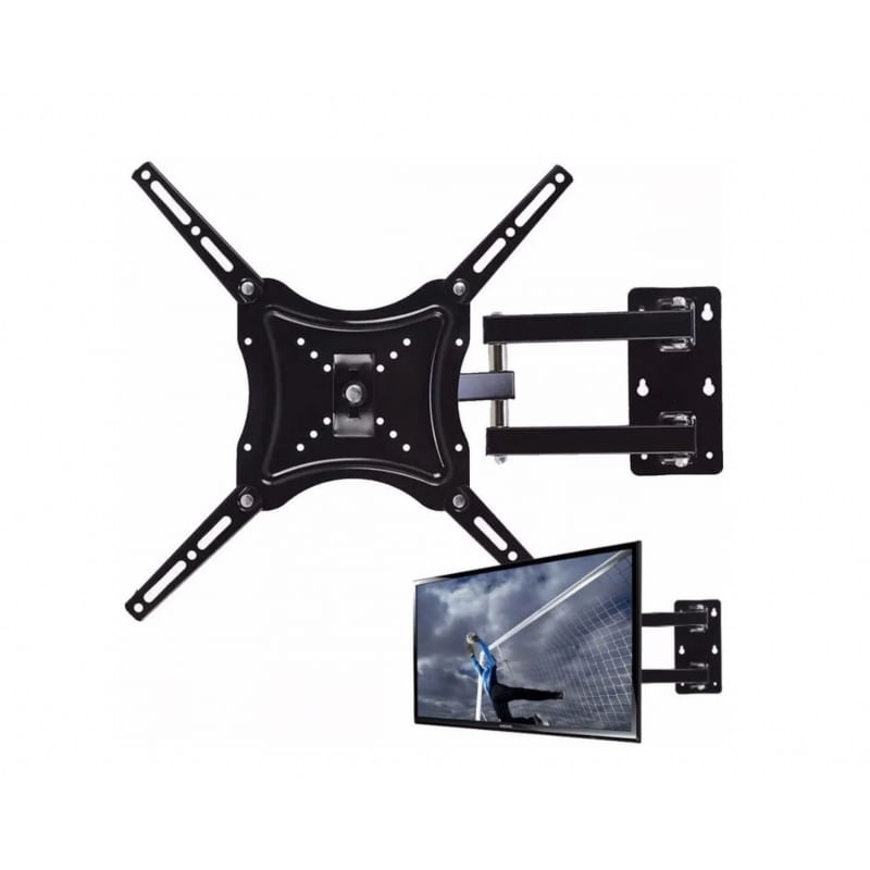 Braço De Suporte De Parede De Tv Para Tv De 14-55 Polegadas De Até 50 Kg