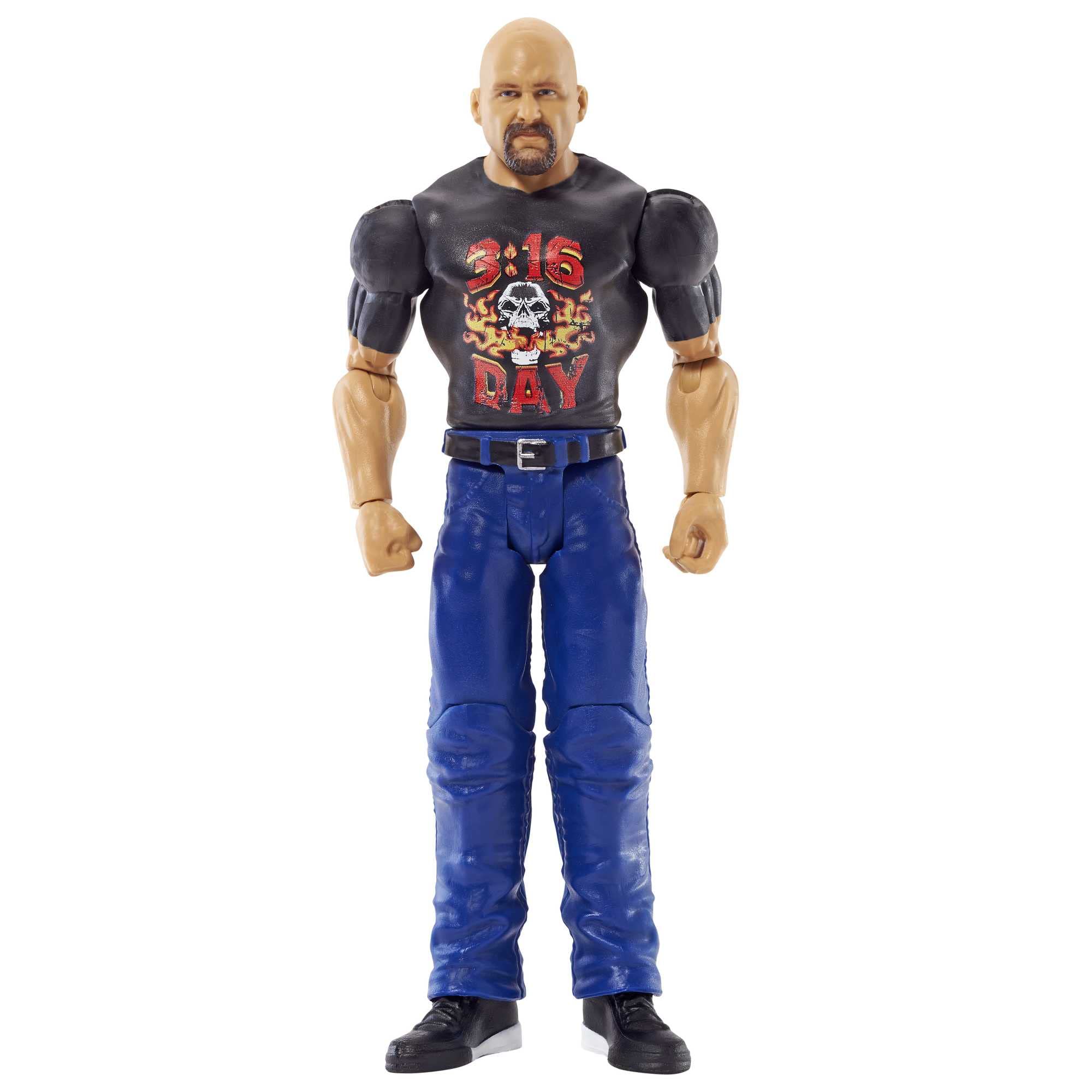 Boneco De Ação Mattel Wwe Basic Stone Cold Steve Austin De 6 Polegadas