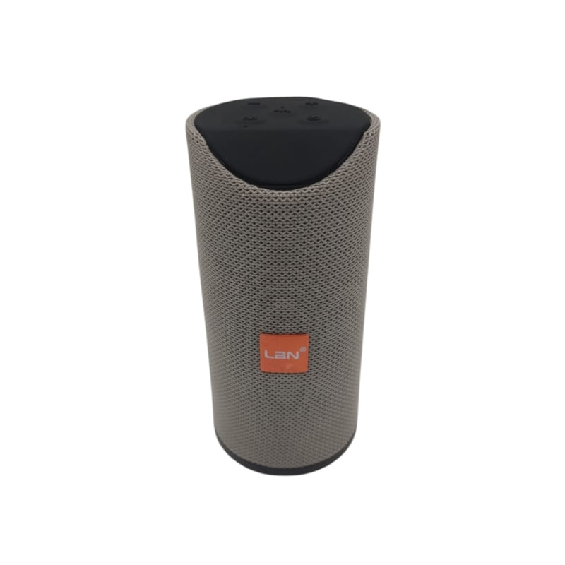 Alto-falante Bluetooth Lbn Lbs113 Portátil Com Rádio Fm Cinza
