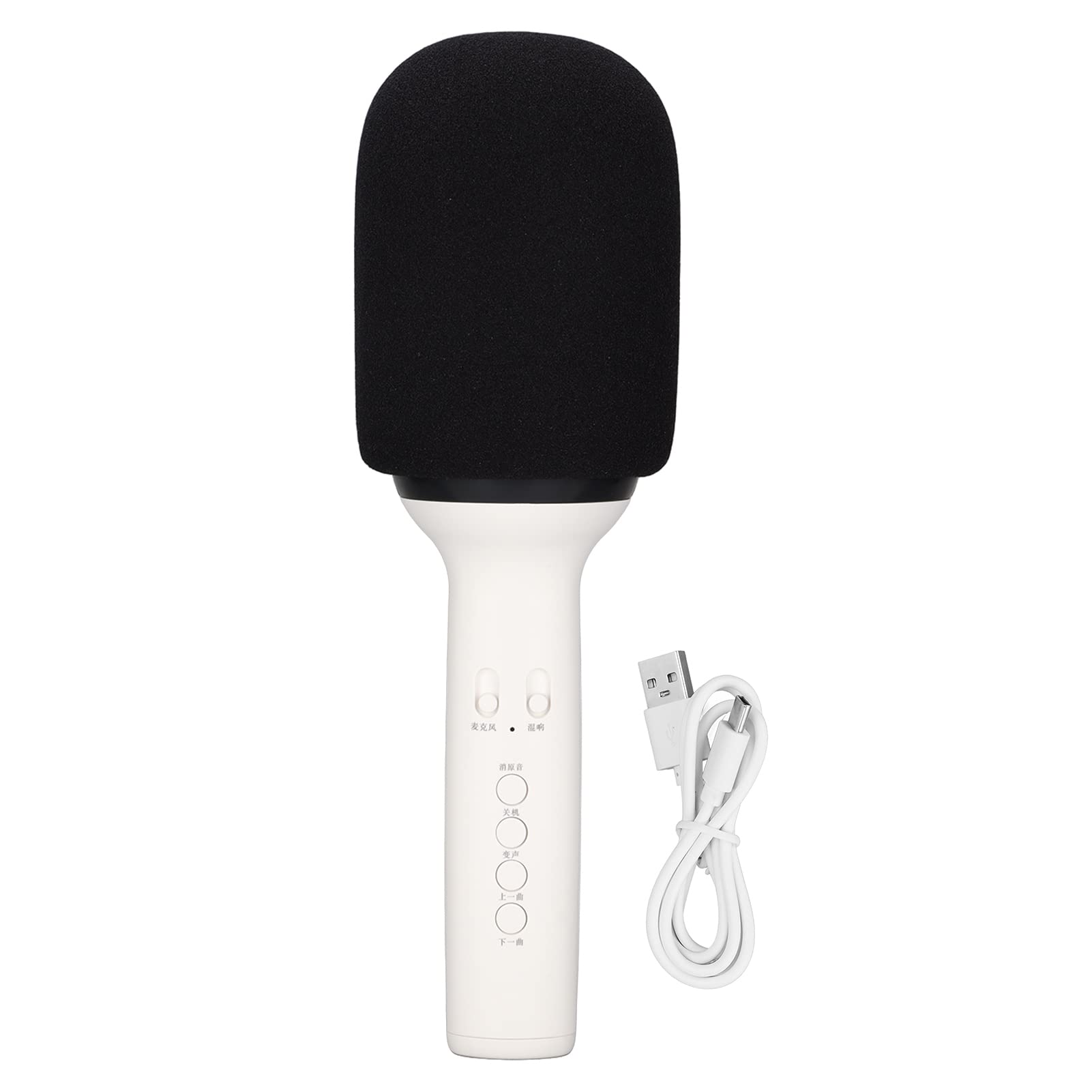 Microfone De Alto-falante Sem Fio Yoidesu Q9 Bluetooth V5.0 Branco