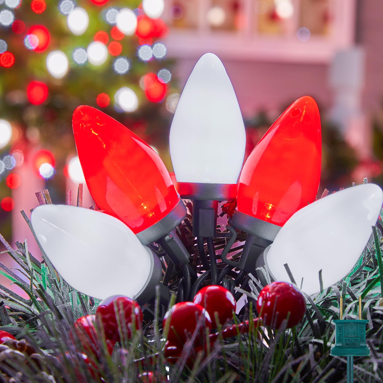 Luzes De Corda De Natal Brightown C9 Led 20m 100 Lâmpadas