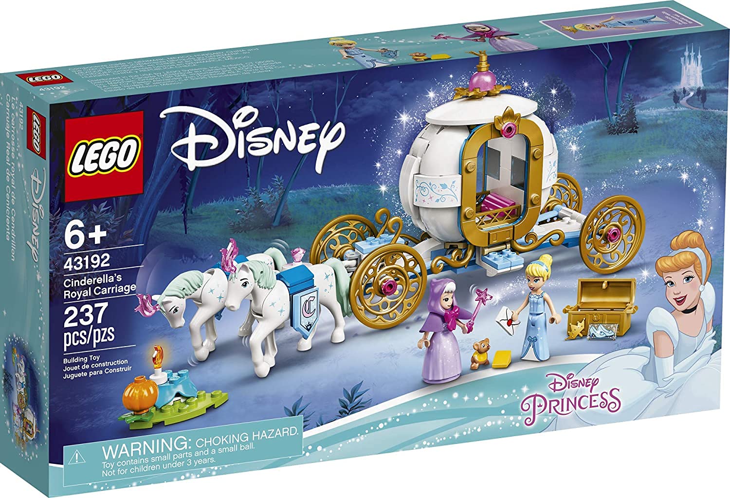 Kit De Construção Lego Disney Cinderella's Royal Carriage 43192