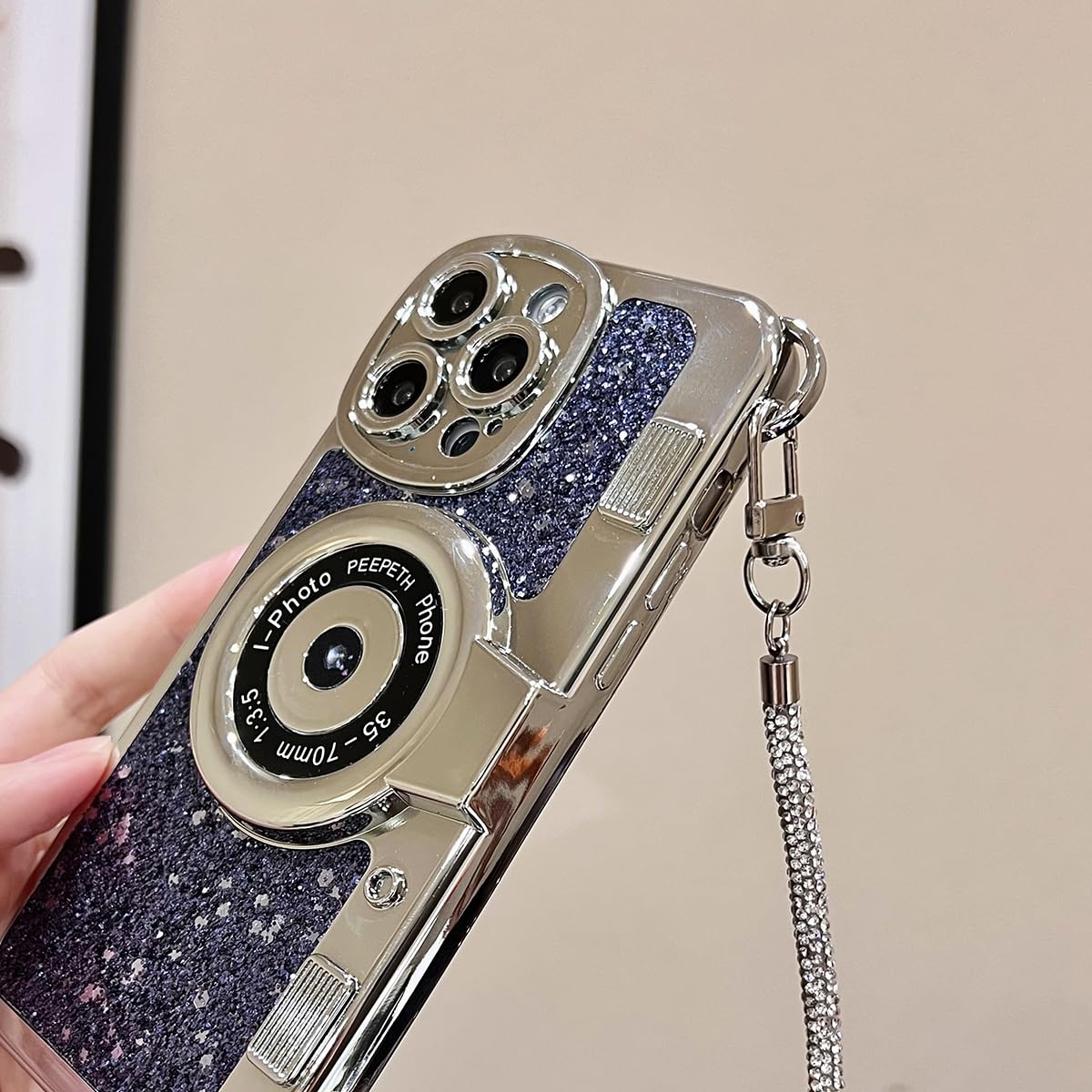 Capa De Telefone Qokcoahn Compatível Com Iphone 12 Pro Roxa