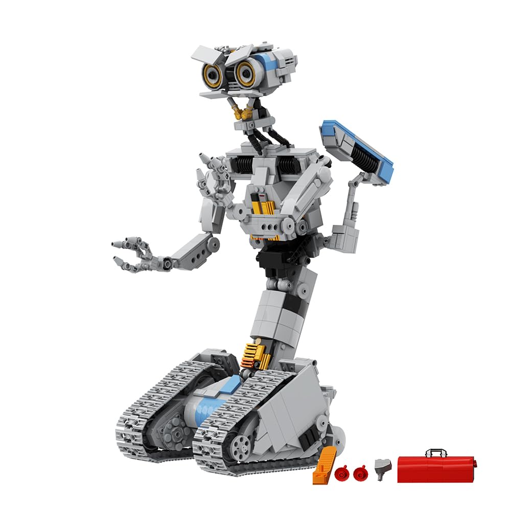 Conjunto De Blocos De Construção Johnny 5 Robot 1310 Peças Com Figura