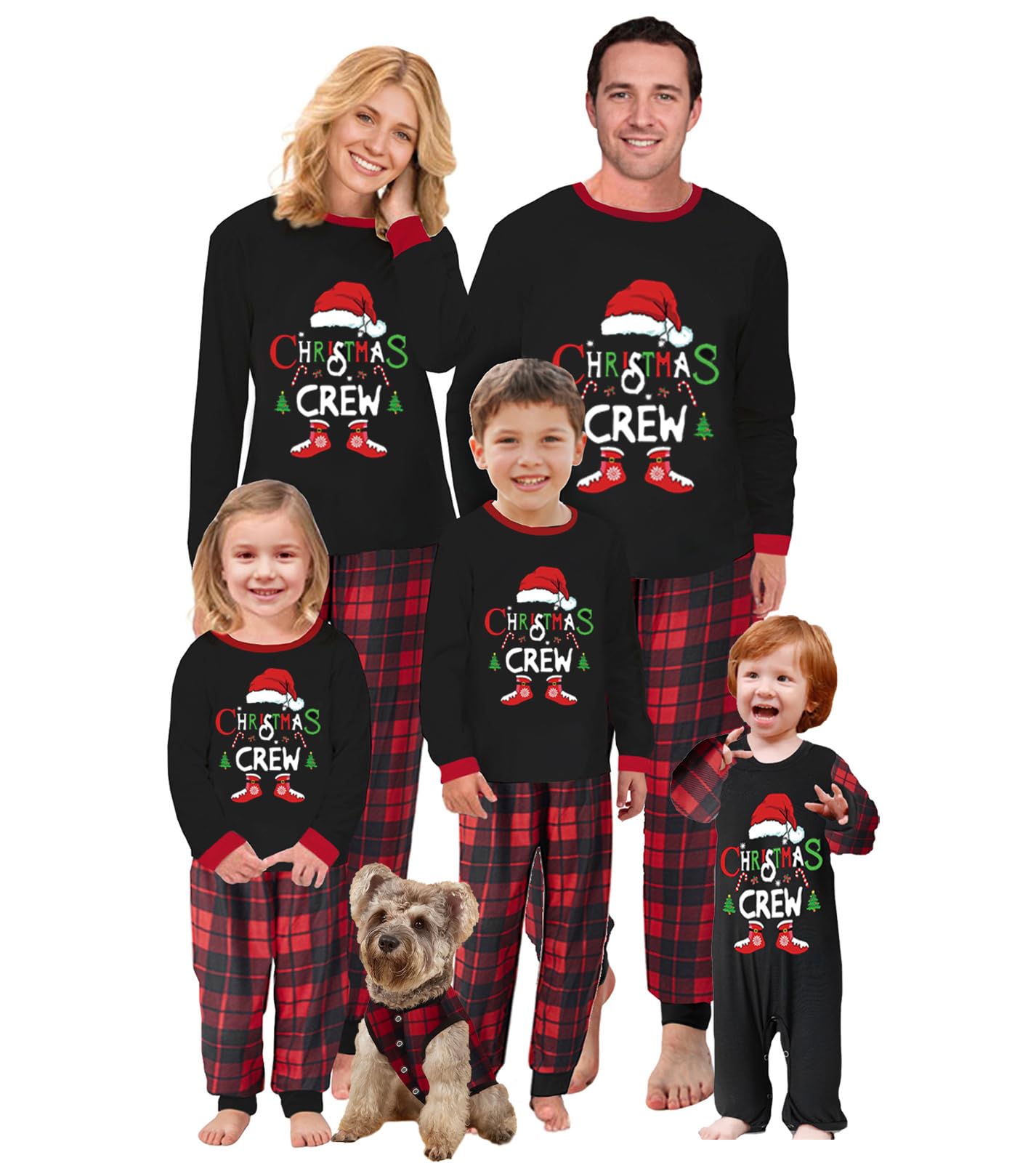 Conjuntos De Pijamas De Natal Para Família Oakfashion Xmas Jammies Holiday