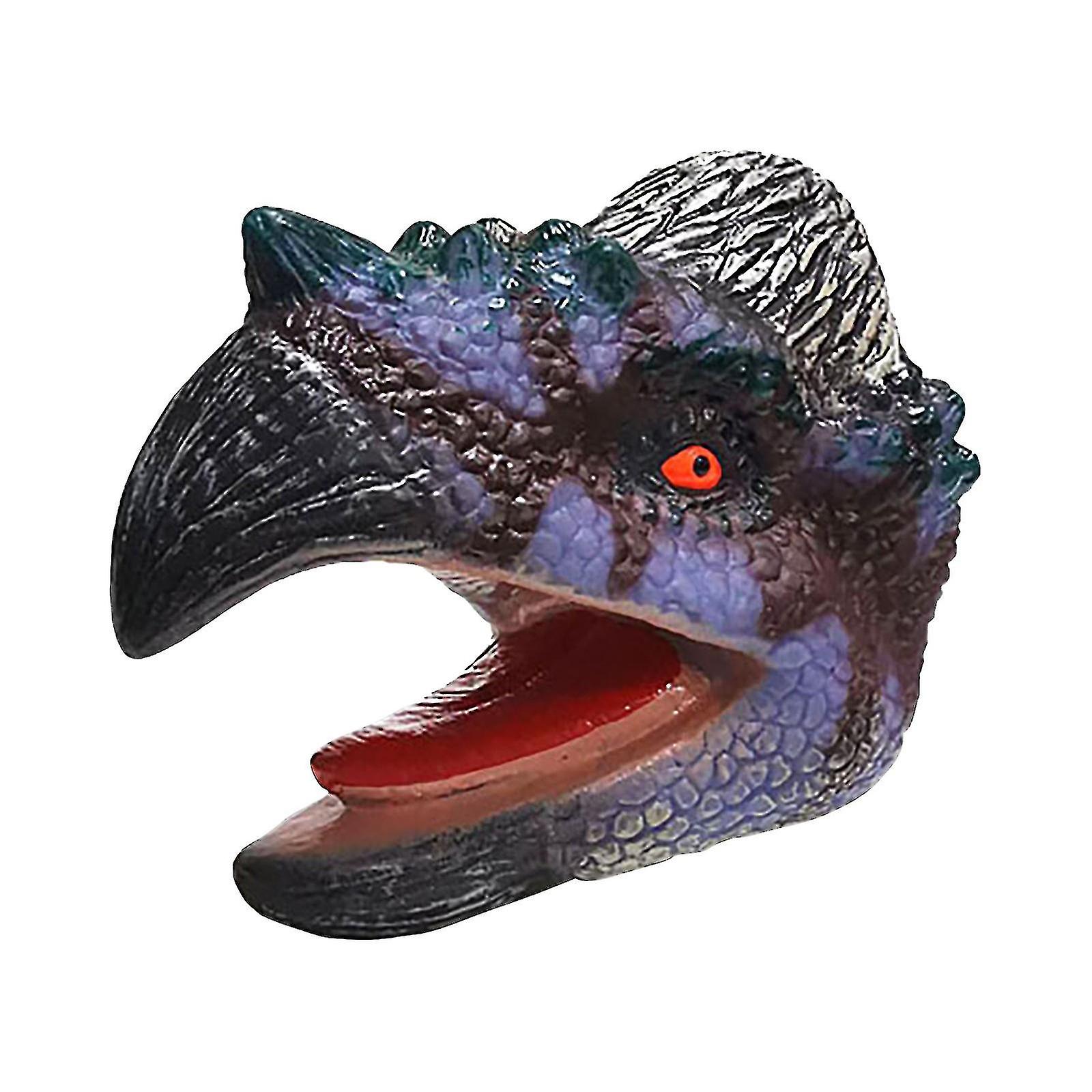 Luvas De Cabeça De Dinossauro Soft Natural Latex Rubber Animal Hand P