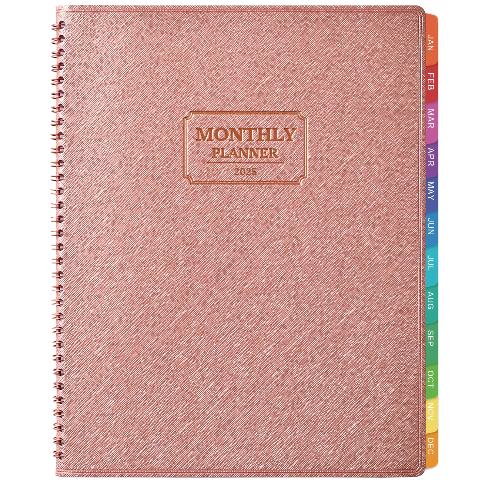 Agenda Mensal Artfan 2025 Saffiano Leather Pink 21x29cm