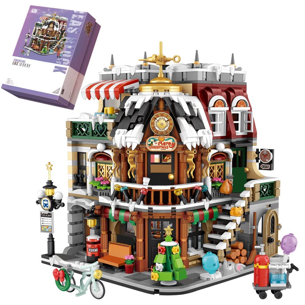 Blocos De Construção Loz Mini Bricks 1054 Christmas Coffee Shop