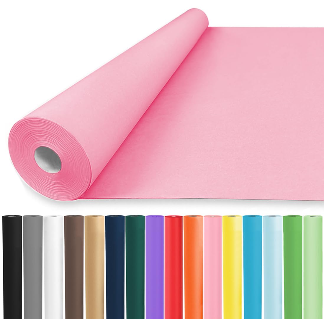 Rolo De Papel De Embrulho Vanhench 30x1200cm Rosa 110gsm 75lb