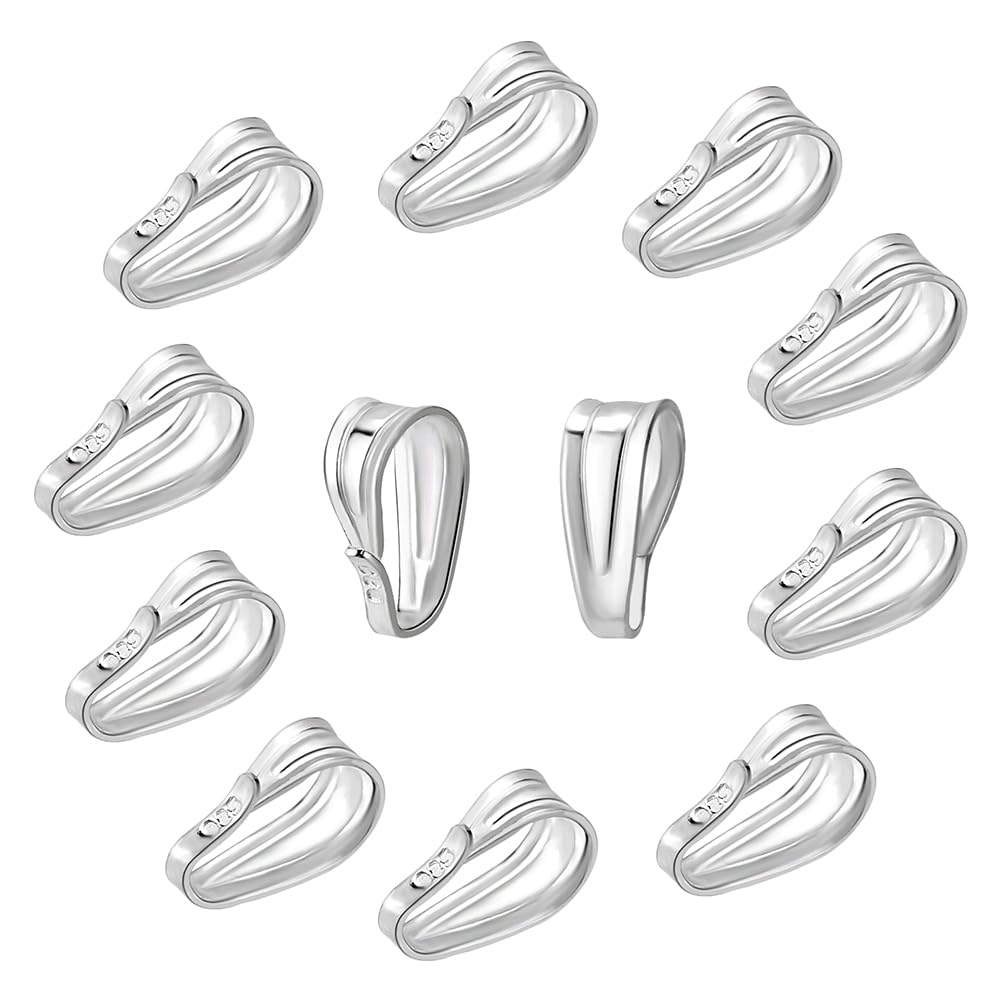 Prata Esterlina 925 Pinch Bails Ph Pandahall (12 Unidades)