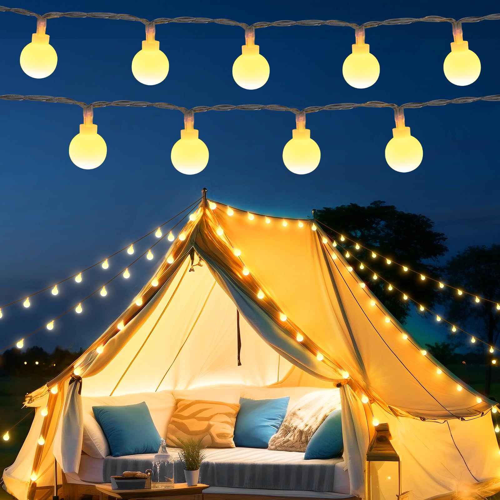 Fairy String Lights Brightown 39 Pés 120 Led Operado Por Bateria