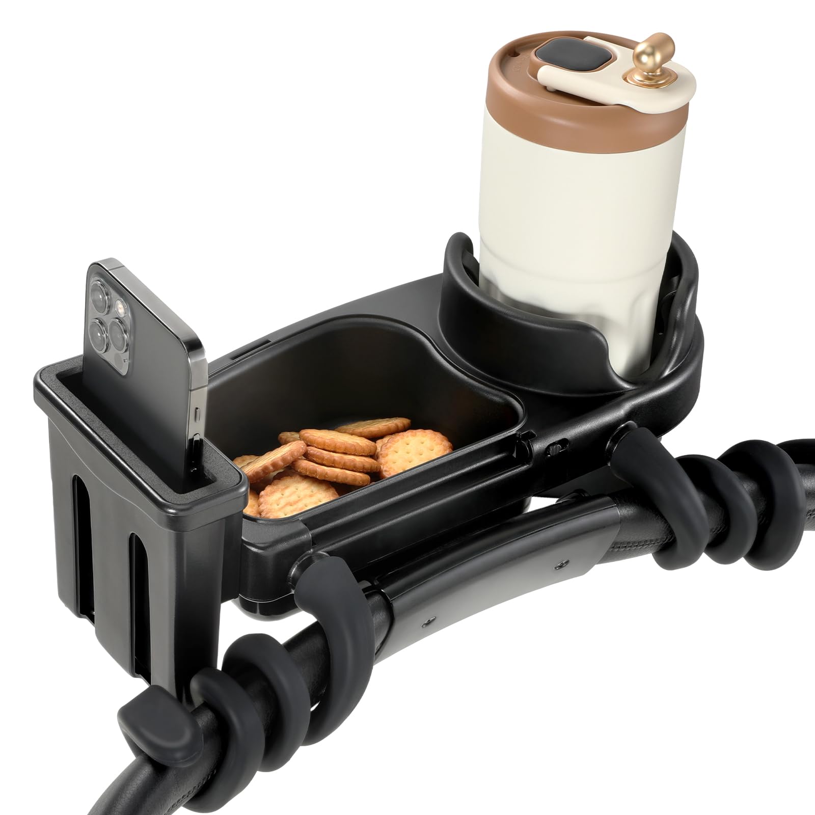 Bandeja De Lanches Para Carrinho De Criança Zooawa Universal 3 Em 1 Com Porta-copos