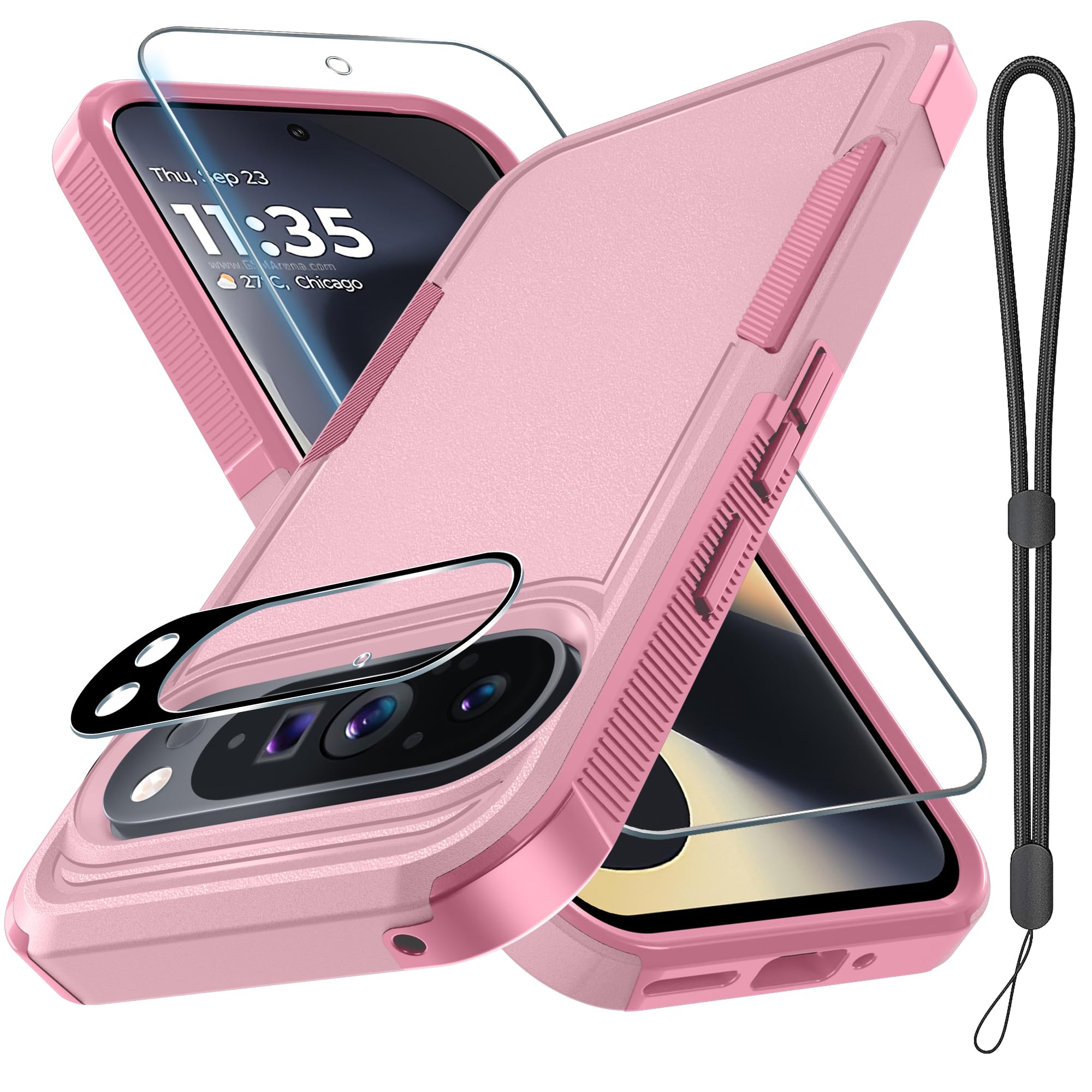 Capa De Telefone Rmocr Para Google Pixel 9 Pro Xl Com Acessórios