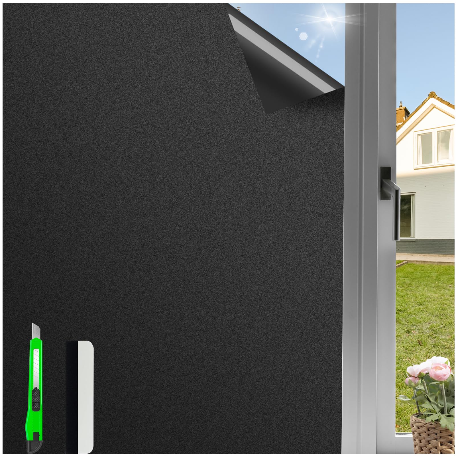 Filme De Privacidade Para Janelas Antrect Total Blackout Heat Control