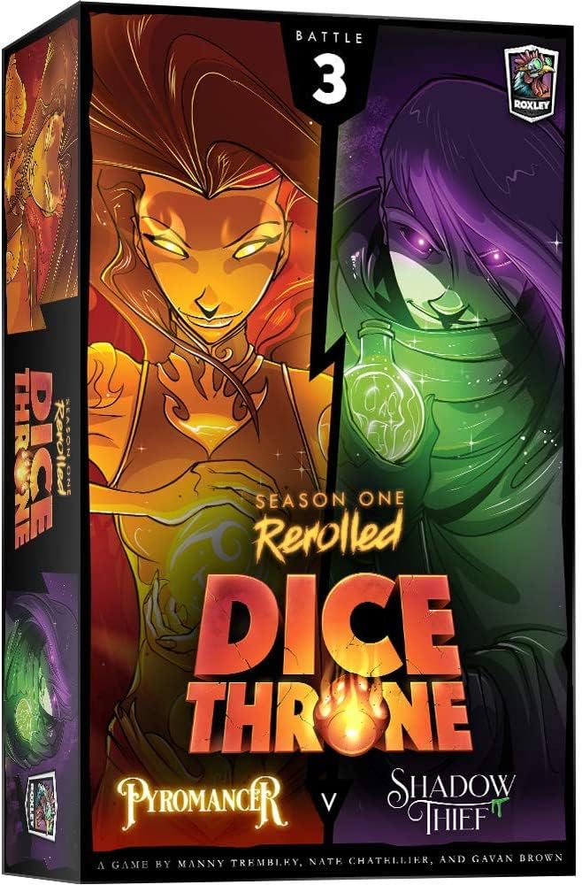 Jogo De Tabuleiro Dice Throne S1 Relolled Box 3 Pyromancer V Shadow Thief